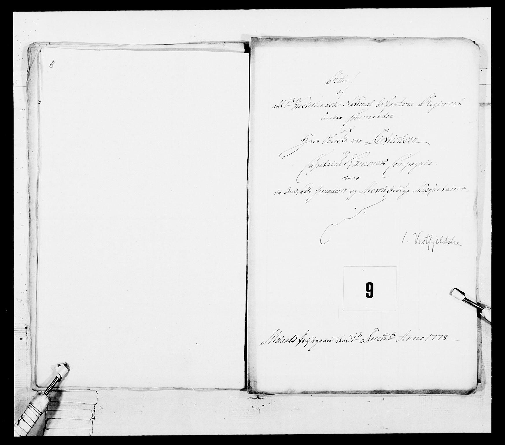 Generalitets- og kommissariatskollegiet, Det kongelige norske kommissariatskollegium, AV/RA-EA-5420/E/Eh/L0102: 1. Vesterlenske nasjonale infanteriregiment, 1778-1780, s. 55