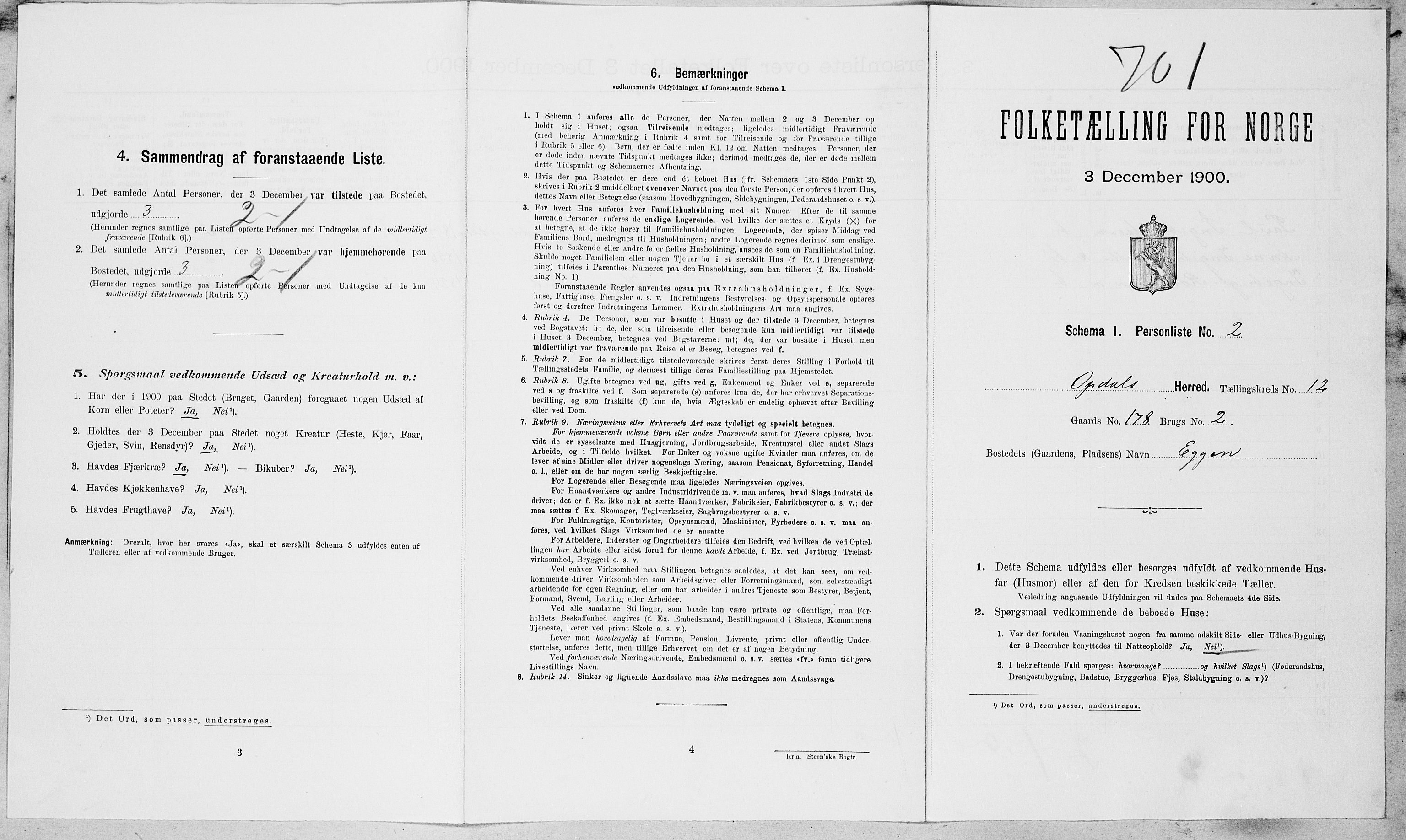 SAT, Folketelling 1900 for 1634 Oppdal herred, 1900, s. 956