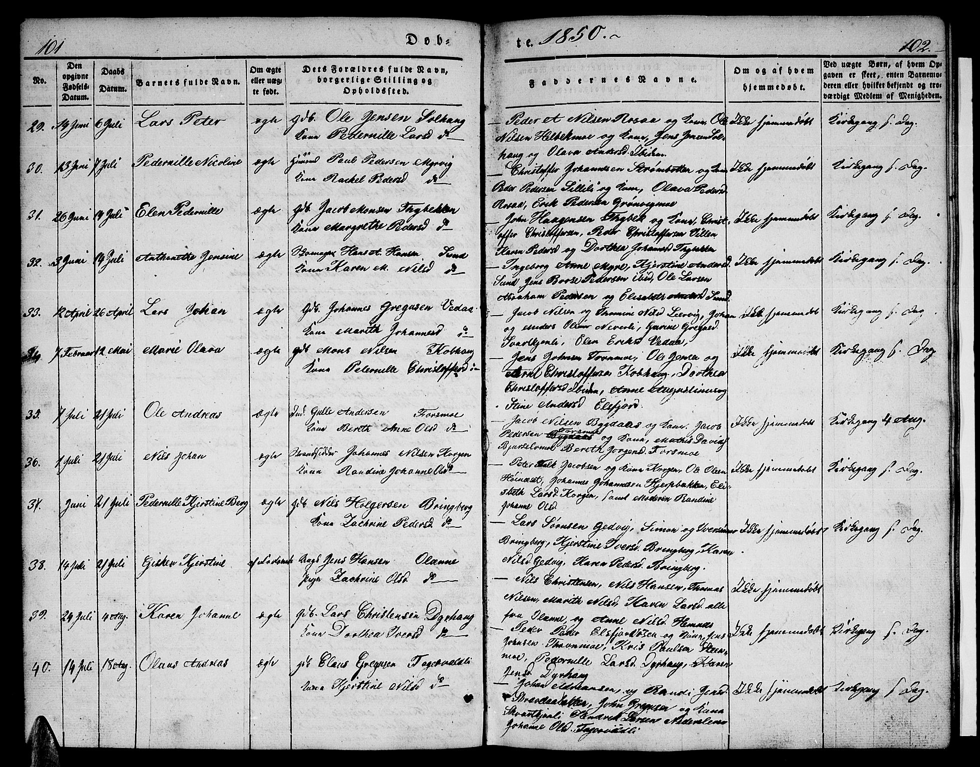 Ministerialprotokoller, klokkerbøker og fødselsregistre - Nordland, AV/SAT-A-1459/825/L0364: Klokkerbok nr. 825C01, 1841-1863, s. 101-102