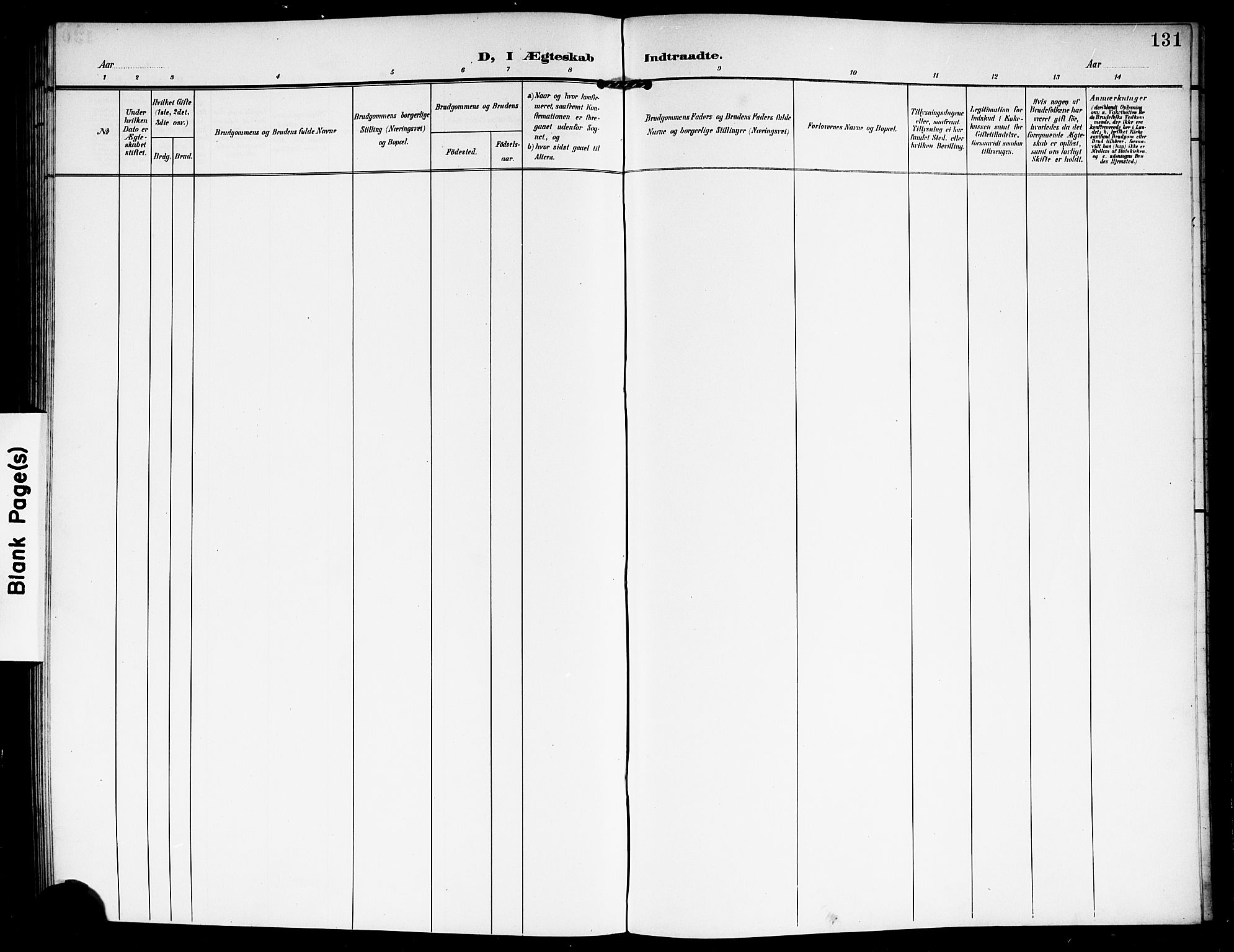 Vestby prestekontor Kirkebøker, SAO/A-10893/G/Ga/L0002: Klokkerbok nr. I 2, 1903-1916, s. 131