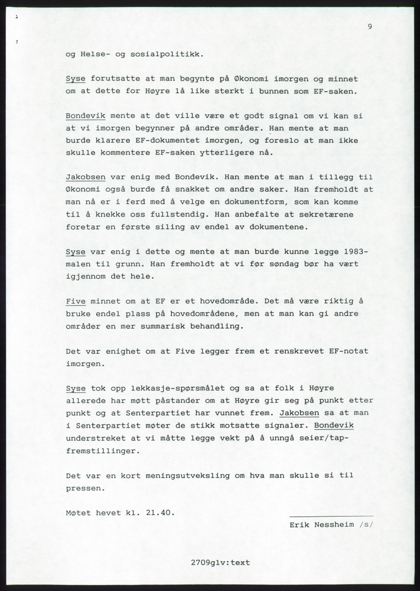 Forhandlingsmøtene 1989 mellom Høyre, KrF og Senterpartiet om dannelse av regjering, AV/RA-PA-0697/A/L0001: Forhandlingsprotokoll med vedlegg, 1989, s. 280