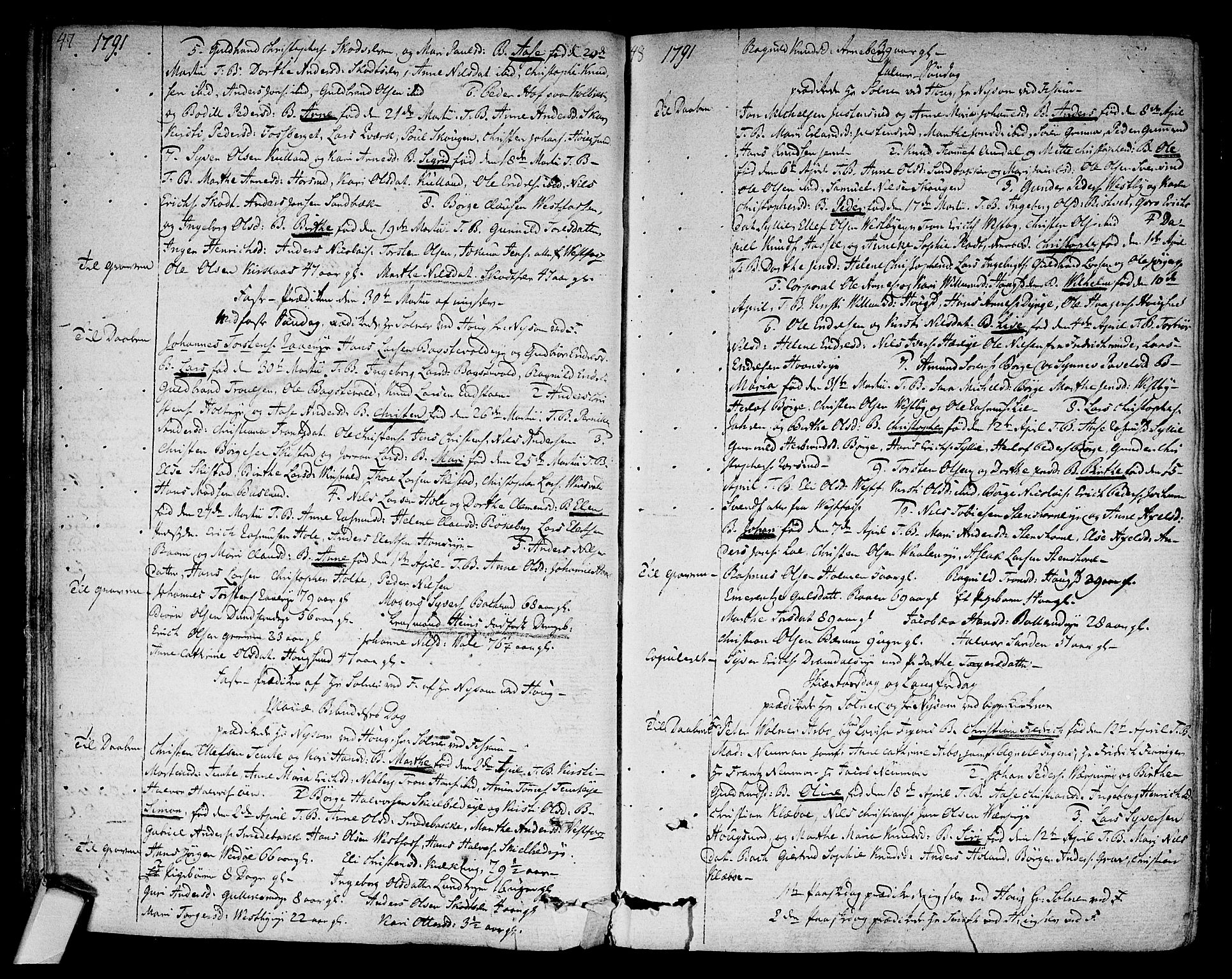 Eiker kirkebøker, AV/SAKO-A-4/F/Fa/L0009: Ministerialbok nr. I 9, 1789-1806, s. 47-48