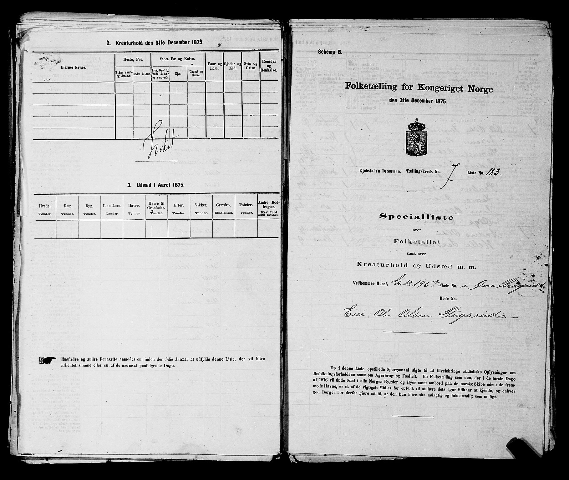 SAKO, Folketelling 1875 for 0602 Drammen kjøpstad, 1875, s. 658