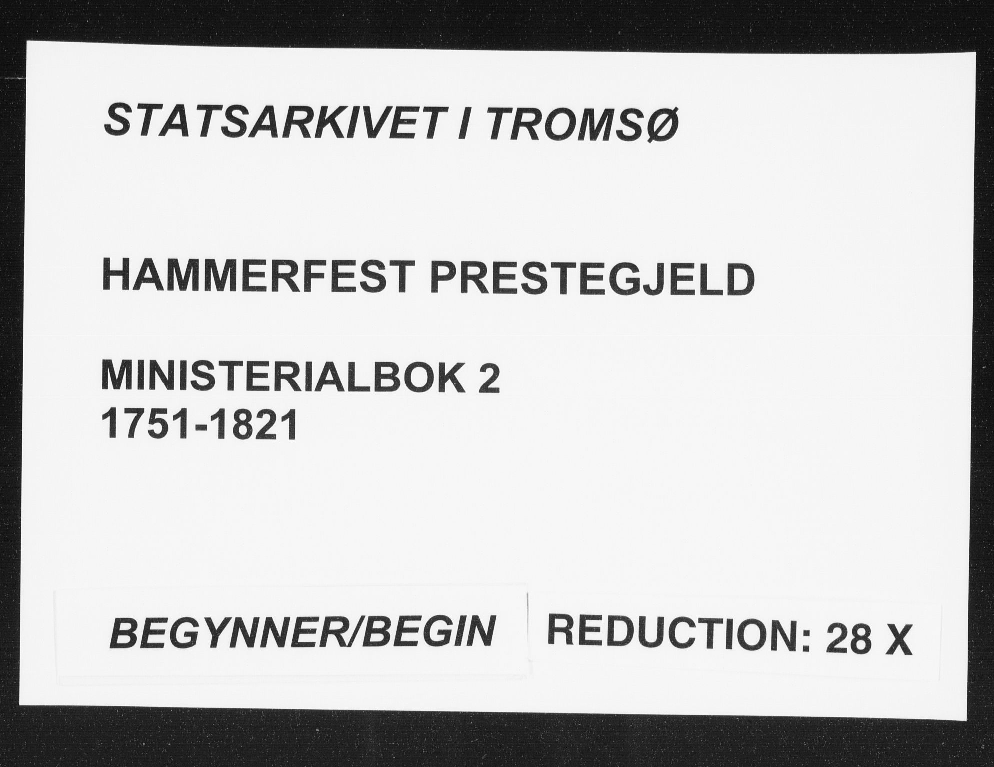 Hammerfest sokneprestkontor, SATØ/S-1347/H/Ha/L0002.kirke: Ministerialbok nr. 2, 1751-1821