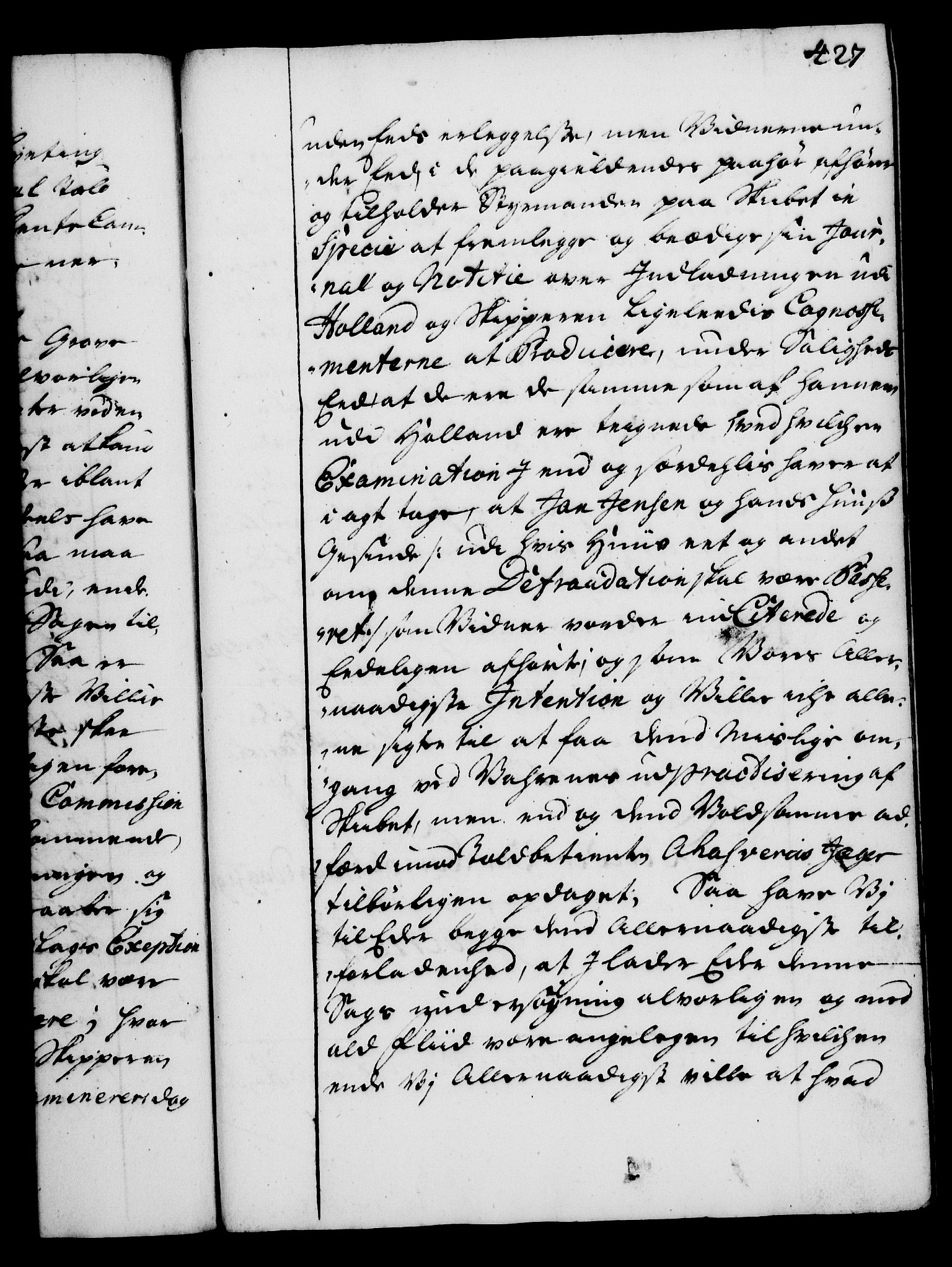 Rentekammeret, Kammerkanselliet, AV/RA-EA-3111/G/Gg/Gga/L0002: Norsk ekspedisjonsprotokoll med register (merket RK 53.2), 1723-1727, s. 427