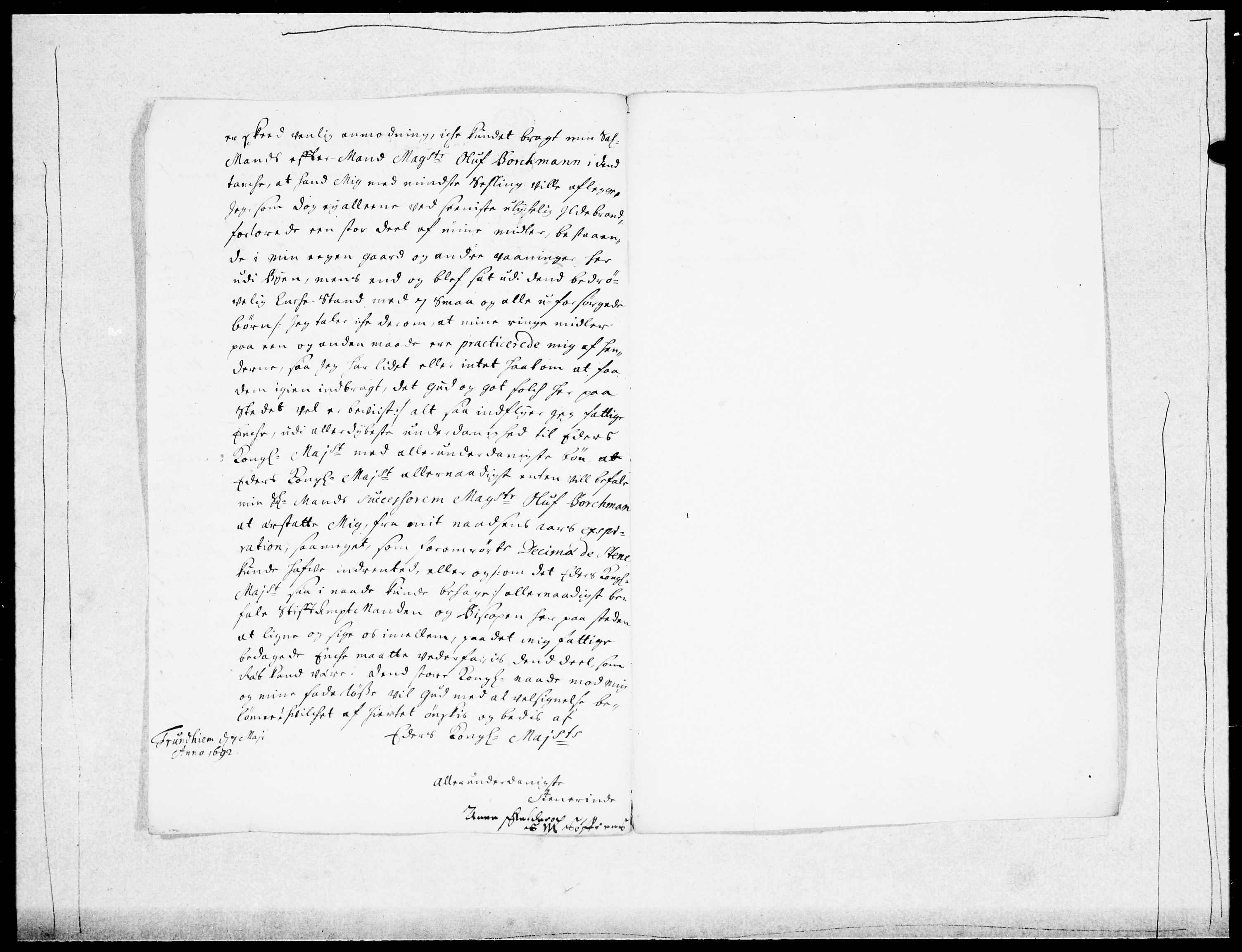 Danske Kanselli 1572-1799, AV/RA-EA-3023/F/Fc/Fcc/Fcca/L0045: Norske innlegg 1572-1799, 1691-1693, s. 148