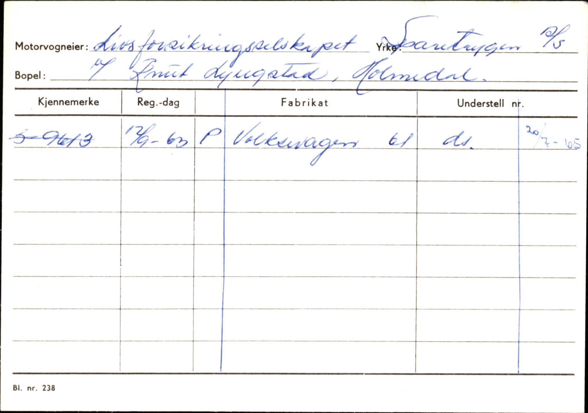 Statens vegvesen, Sogn og Fjordane vegkontor, SAB/A-5301/4/F/L0125: Eigarregister Sogndal V-Å. Aurland A-Å. Fjaler A-N, 1945-1975, s. 2508