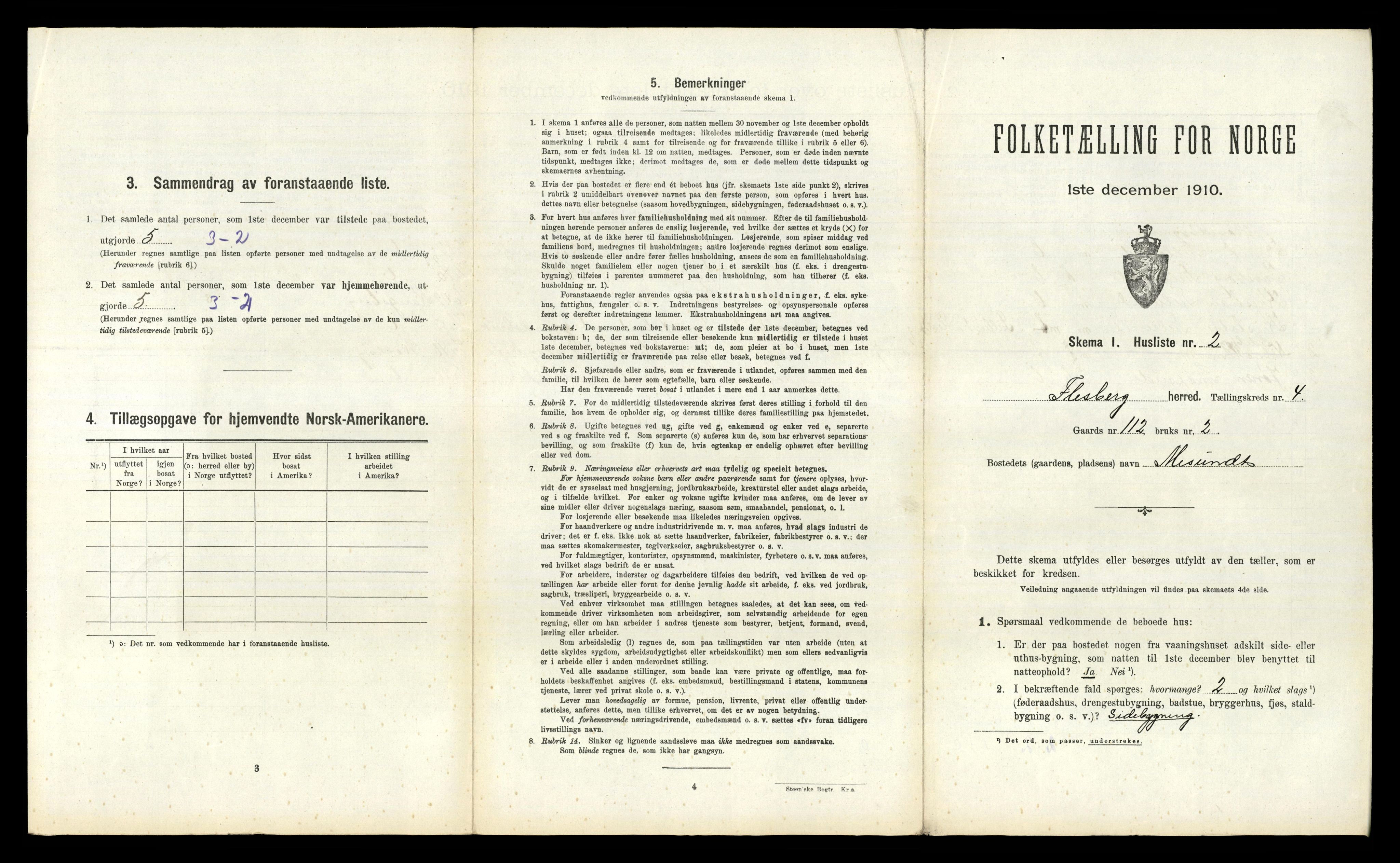 RA, Folketelling 1910 for 0631 Flesberg herred, 1910, s. 215