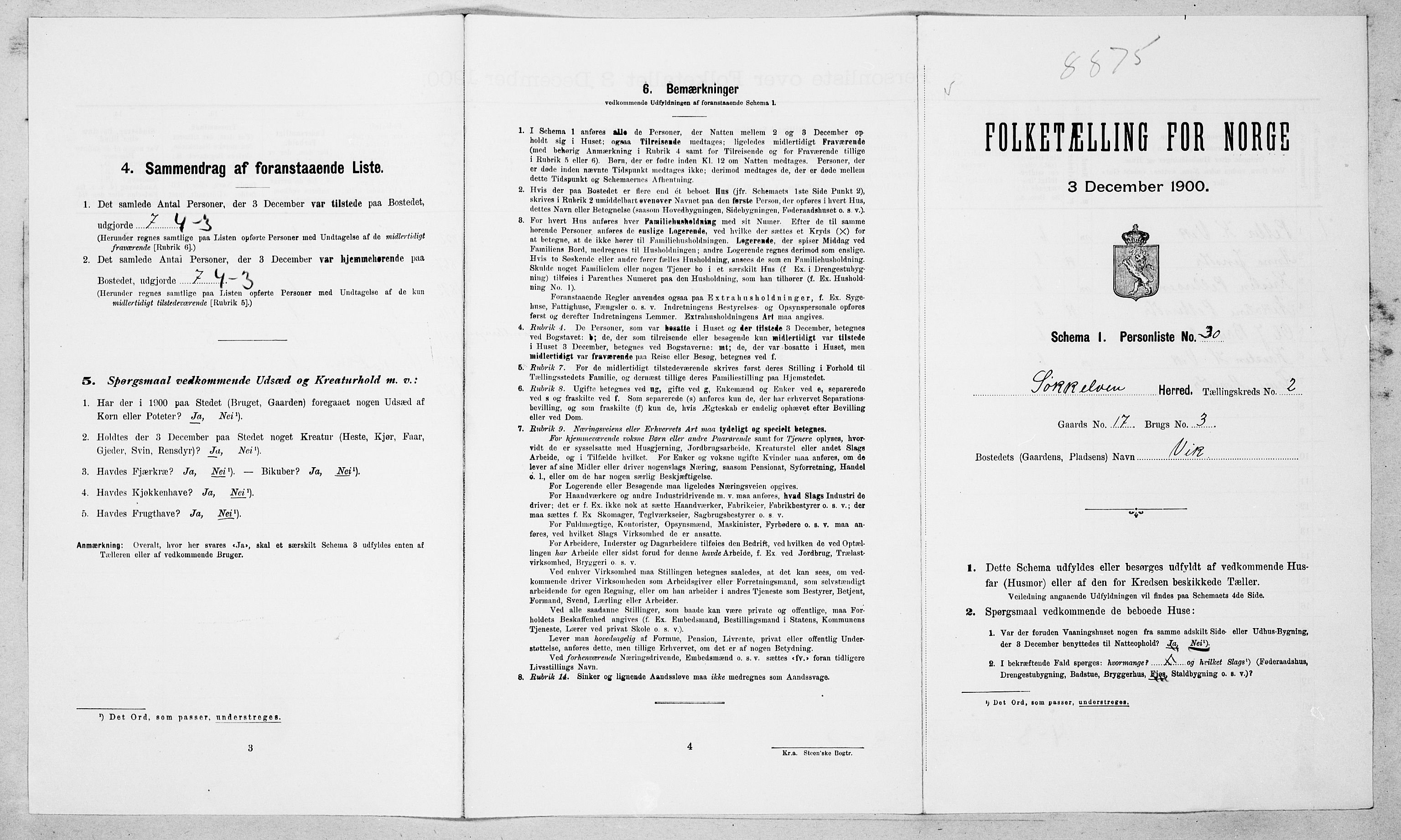 SAT, Folketelling 1900 for 1528 Sykkylven herred, 1900, s. 321