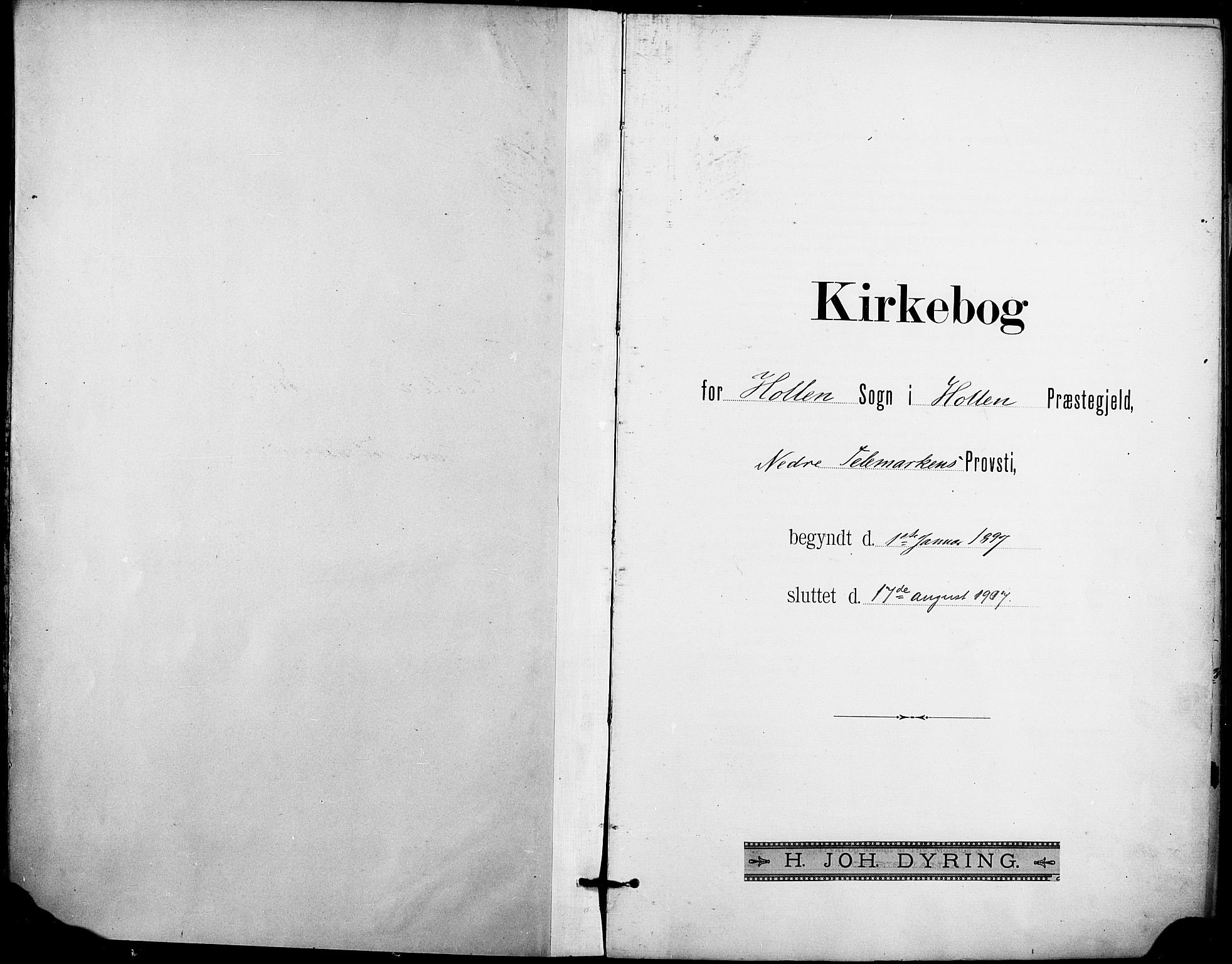 Holla kirkebøker, SAKO/A-272/F/Fa/L0010: Ministerialbok nr. 10, 1897-1907