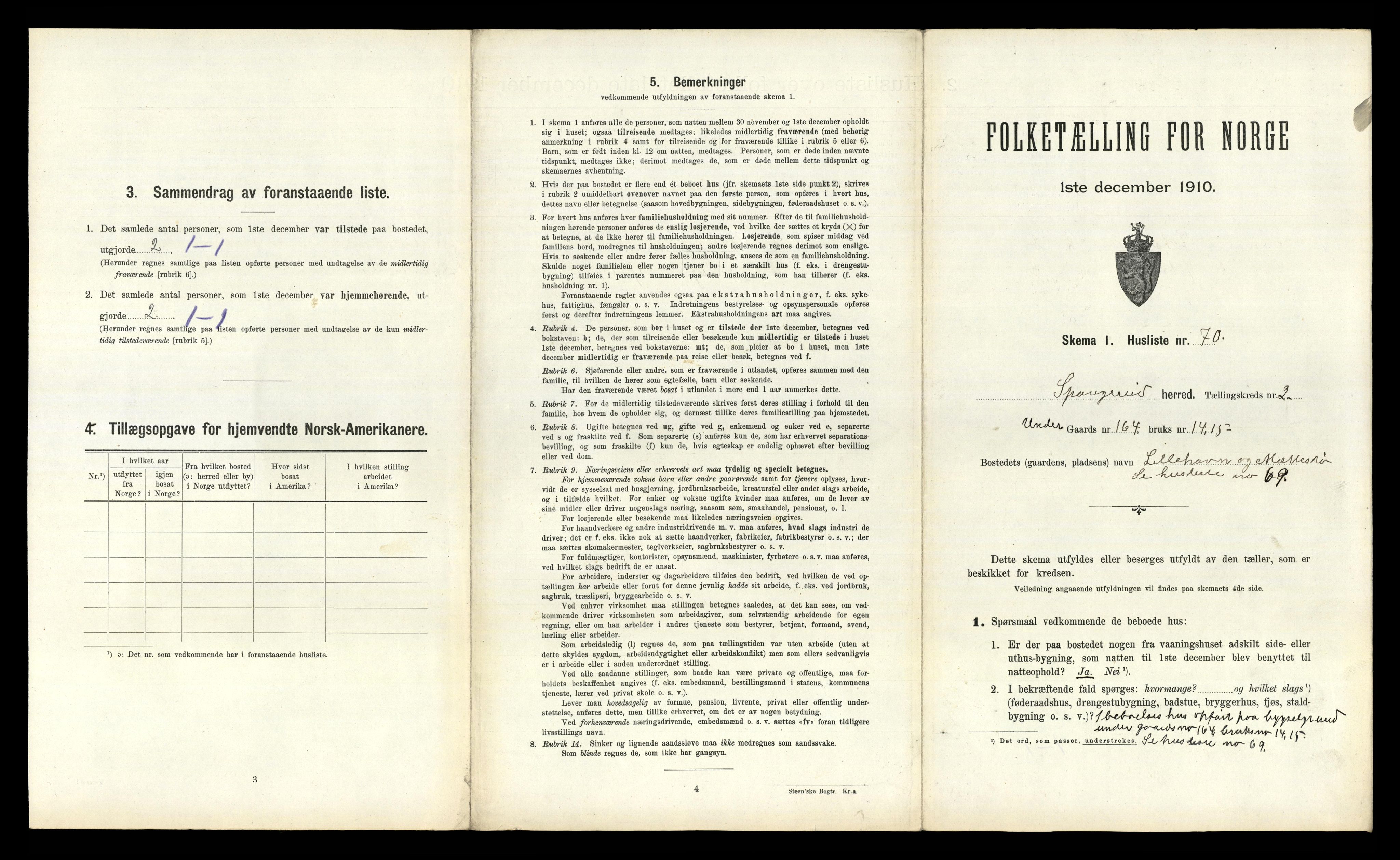 RA, Folketelling 1910 for 1030 Spangereid herred, 1910, s. 379