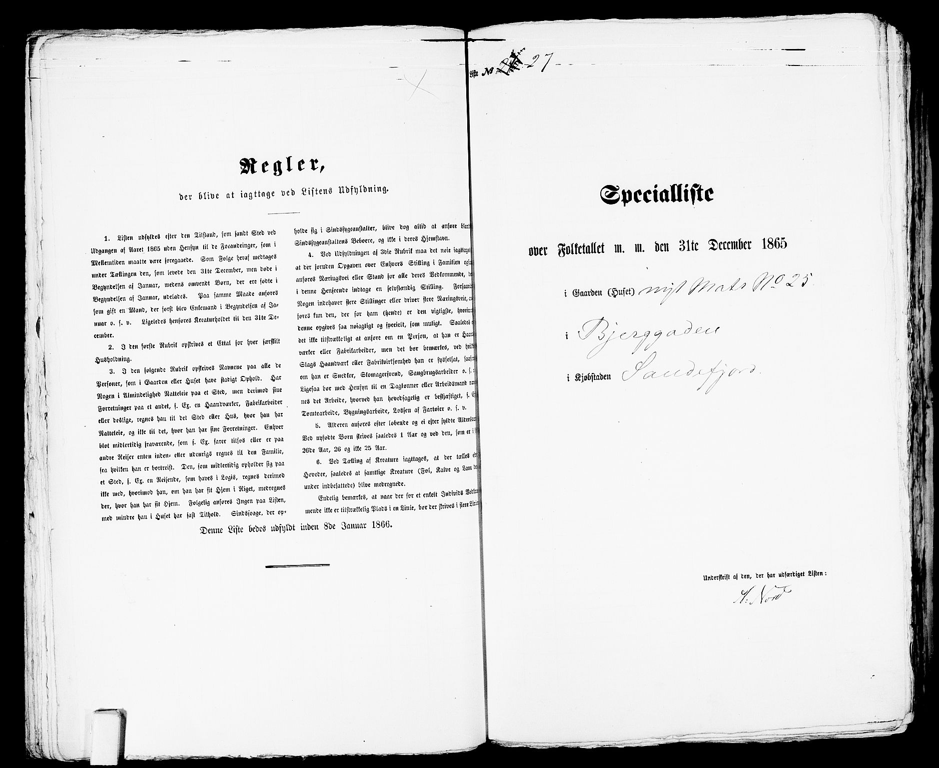 RA, Folketelling 1865 for 0706B Sandeherred prestegjeld, Sandefjord kjøpstad, 1865, s. 60