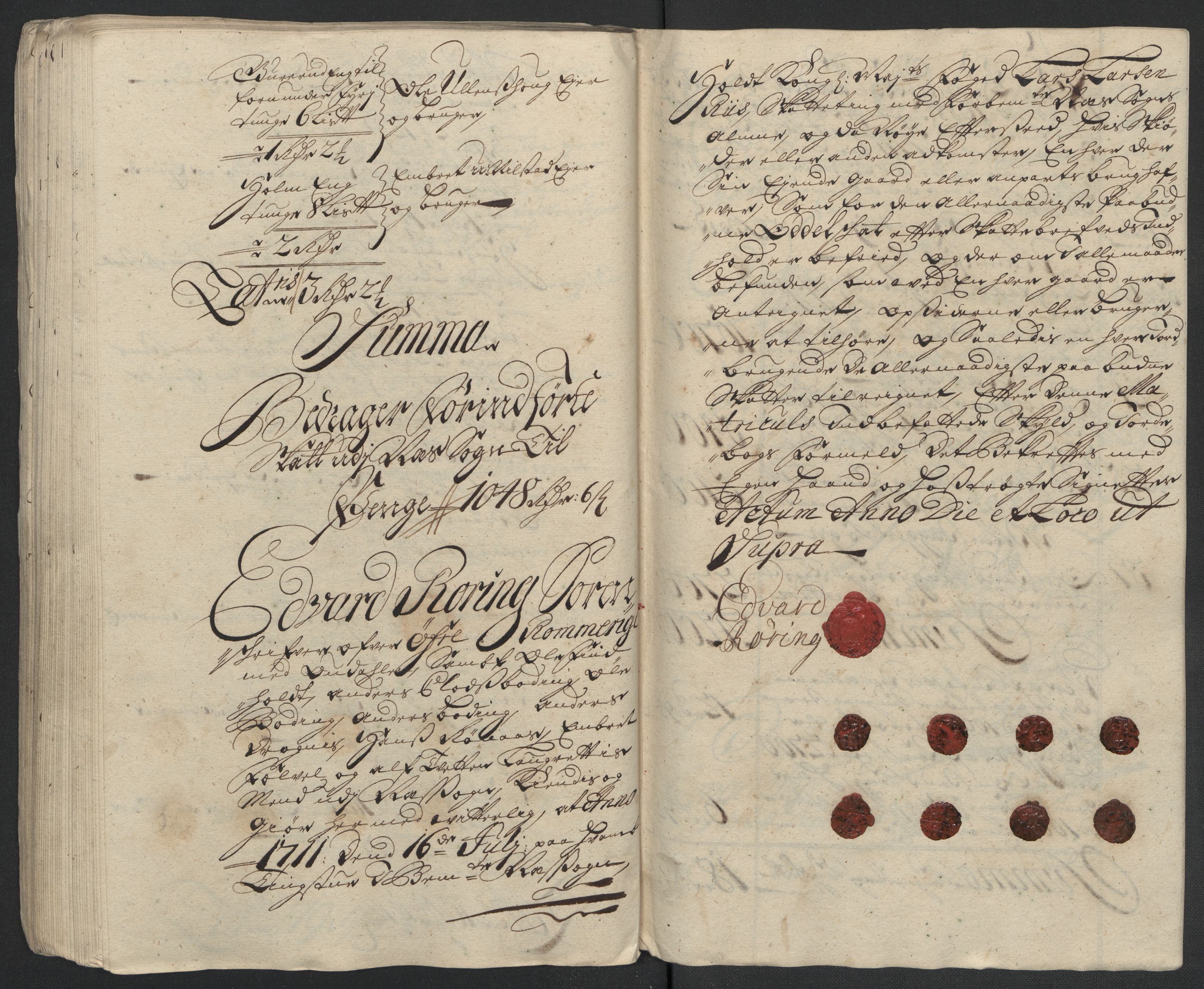 Rentekammeret inntil 1814, Reviderte regnskaper, Fogderegnskap, AV/RA-EA-4092/R12/L0720: Fogderegnskap Øvre Romerike, 1710-1711, s. 371