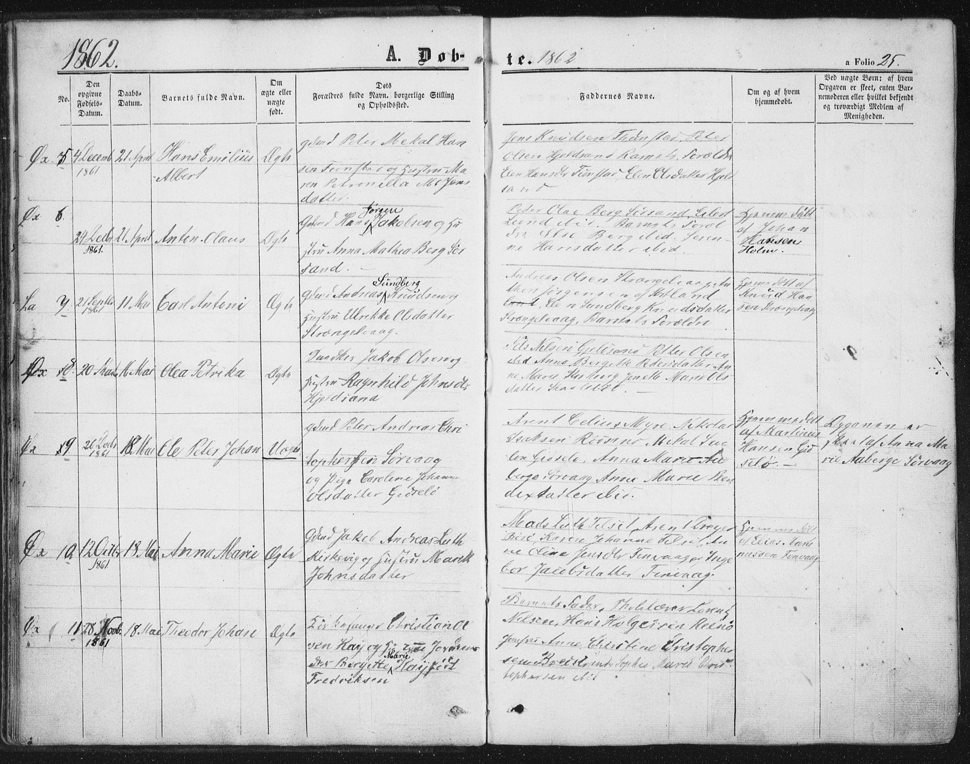 Ministerialprotokoller, klokkerbøker og fødselsregistre - Nordland, AV/SAT-A-1459/893/L1333: Ministerialbok nr. 893A06, 1858-1866, s. 25