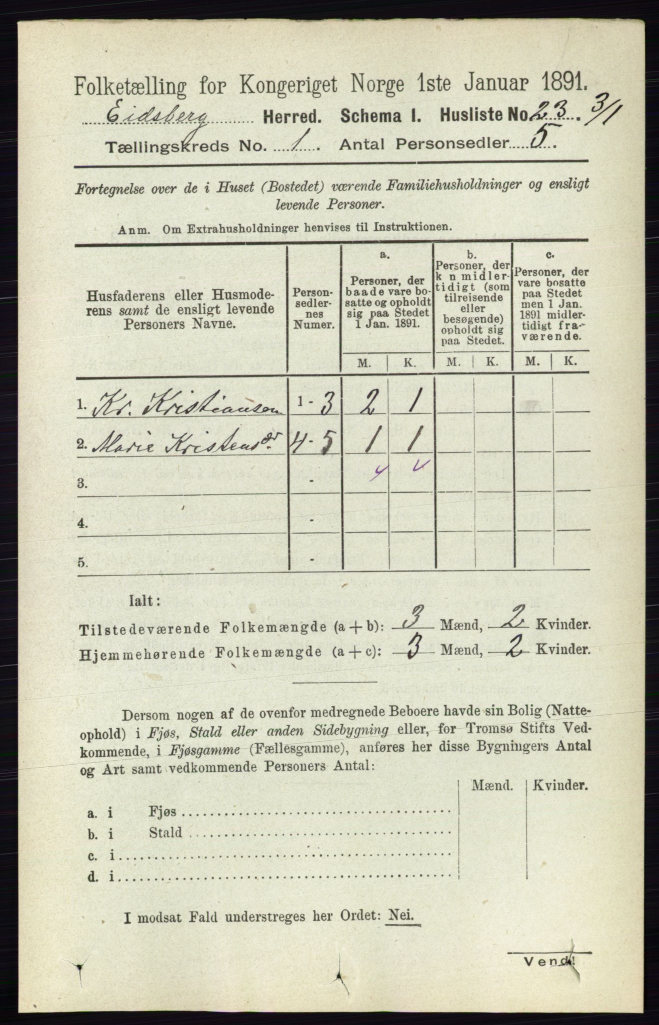RA, Folketelling 1891 for 0125 Eidsberg herred, 1891, s. 56
