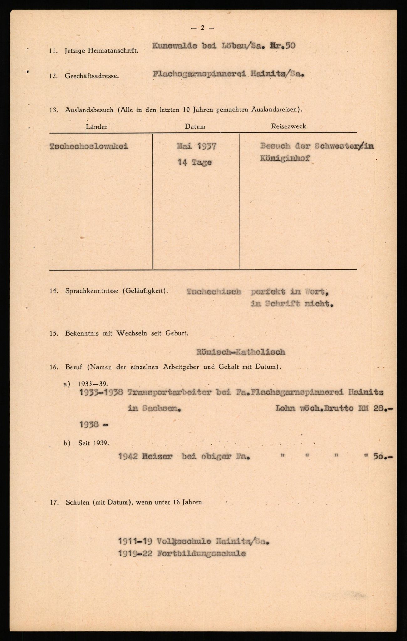 Forsvaret, Forsvarets overkommando II, RA/RAFA-3915/D/Db/L0041: CI Questionaires.  Diverse nasjonaliteter., 1945-1946, s. 516