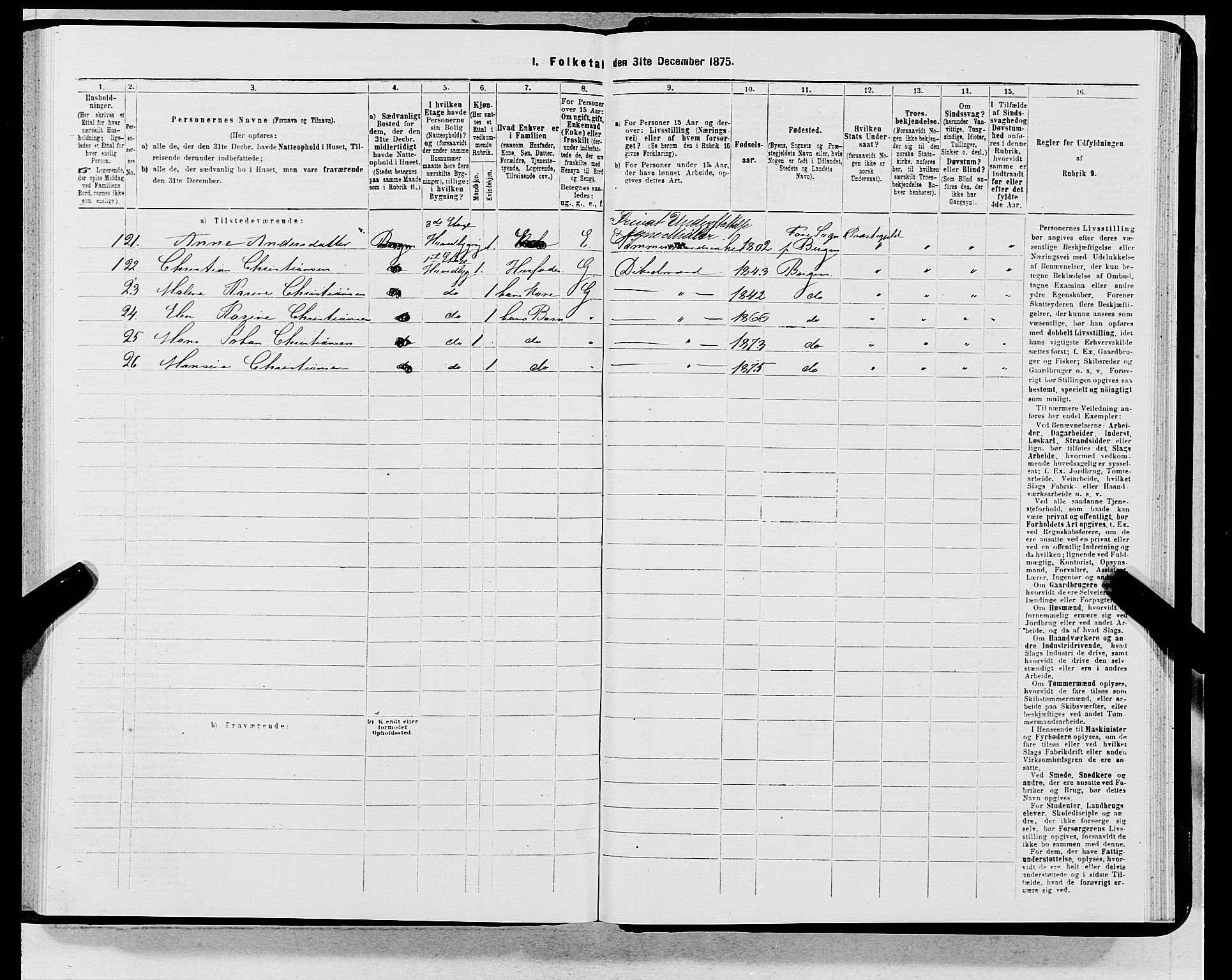 SAB, Folketelling 1875 for 1301 Bergen kjøpstad, 1875, s. 5856