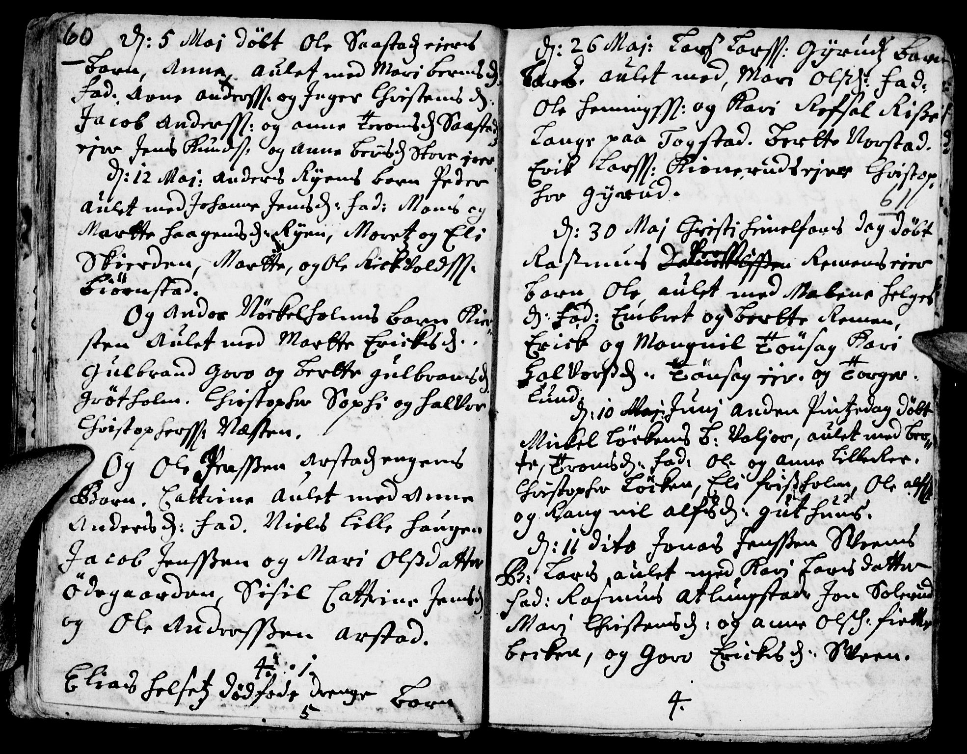 Stange prestekontor, AV/SAH-PREST-002/K/L0002: Ministerialbok nr. 2, 1724-1740, s. 60-61