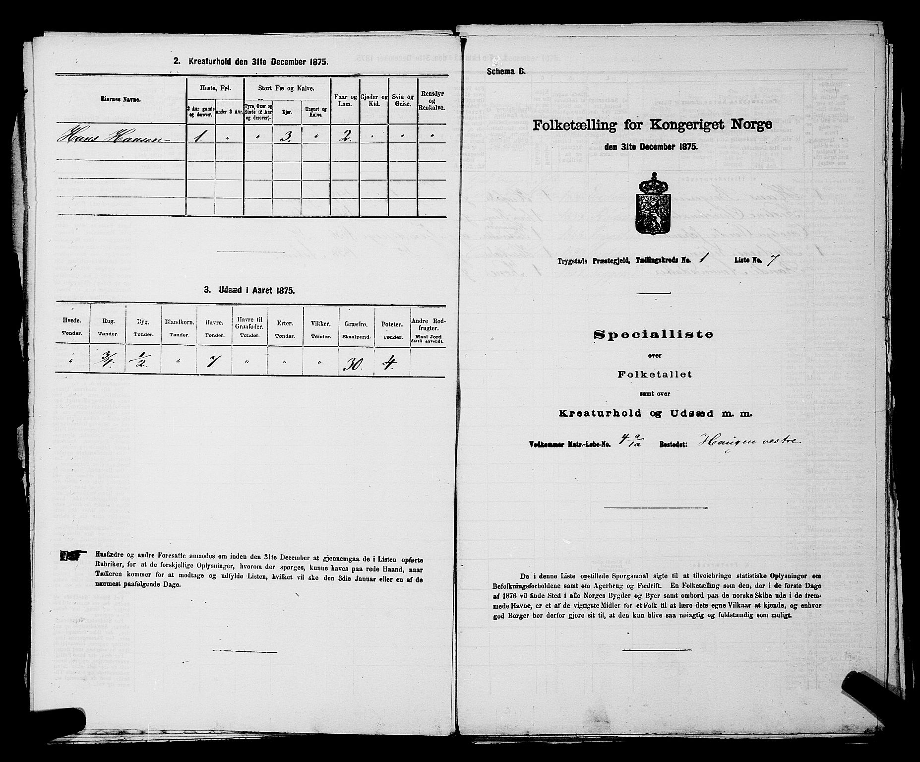 RA, Folketelling 1875 for 0122P Trøgstad prestegjeld, 1875, s. 57