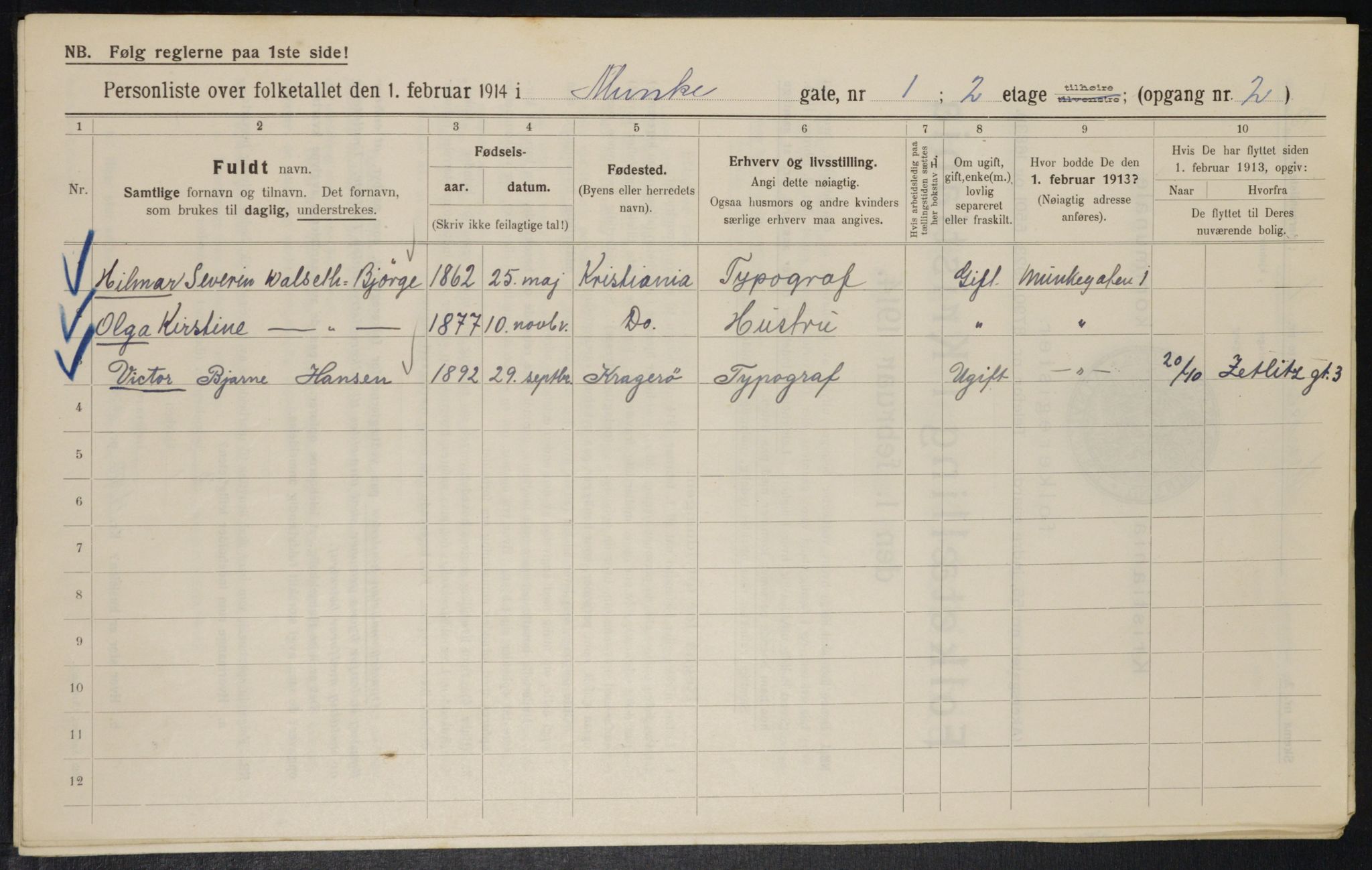 OBA, Kommunal folketelling 1.2.1914 for Kristiania, 1914, s. 67934