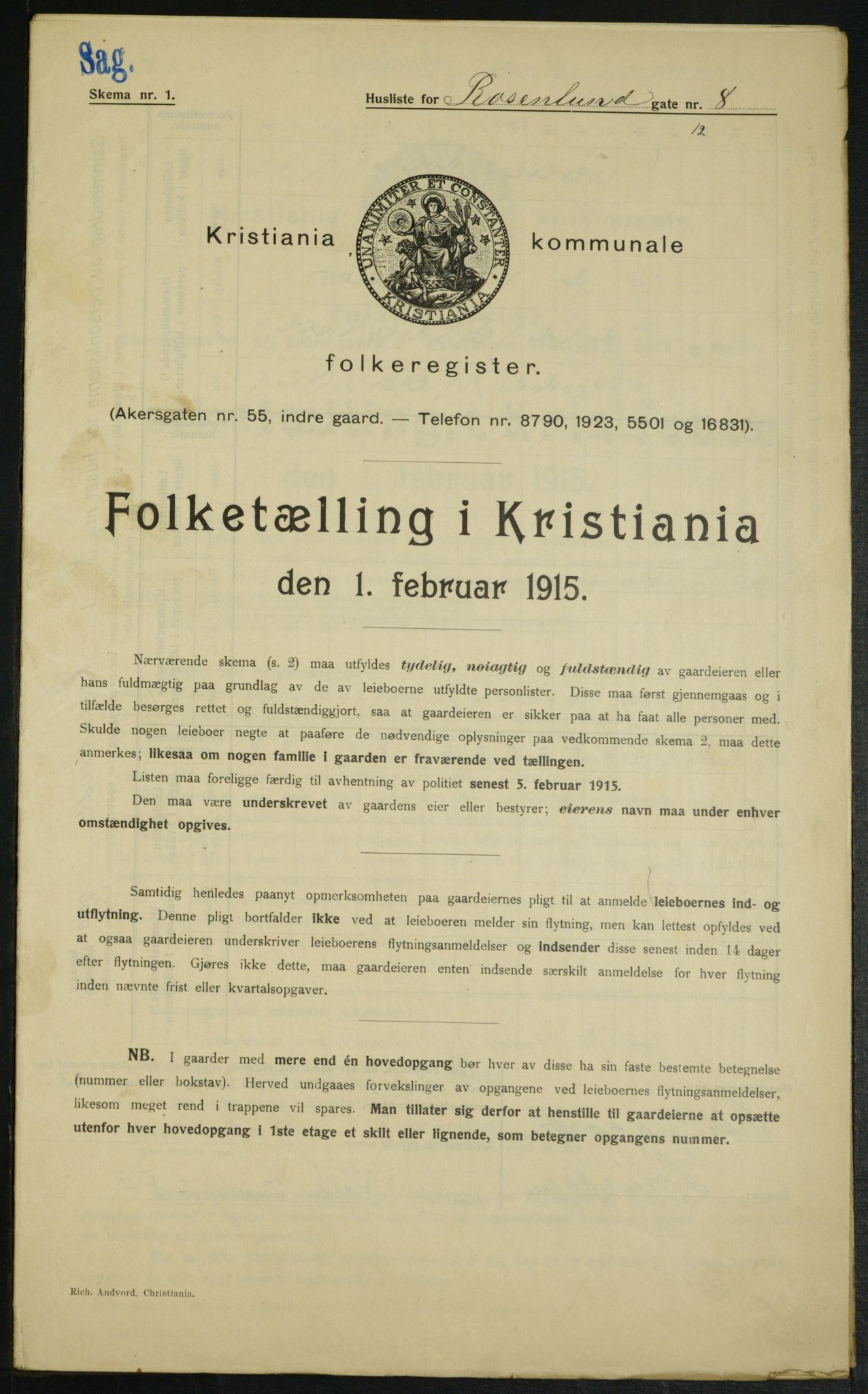 OBA, Kommunal folketelling 1.2.1915 for Kristiania, 1915, s. 83729