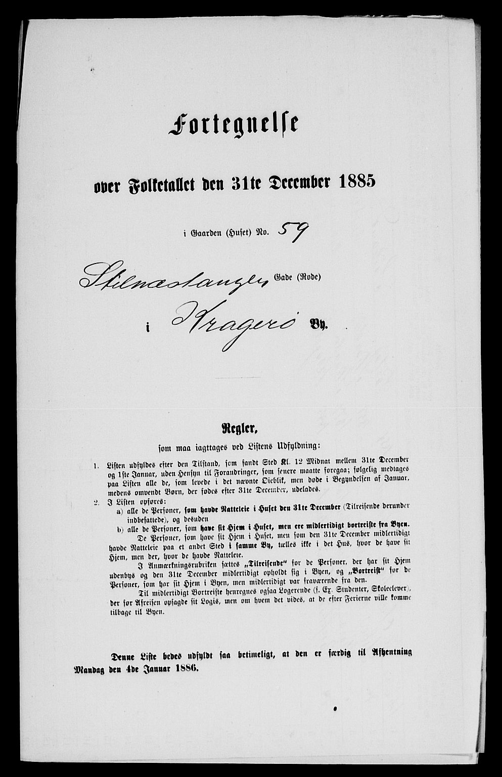 SAKO, Folketelling 1885 for 0801 Kragerø kjøpstad, 1885, s. 123