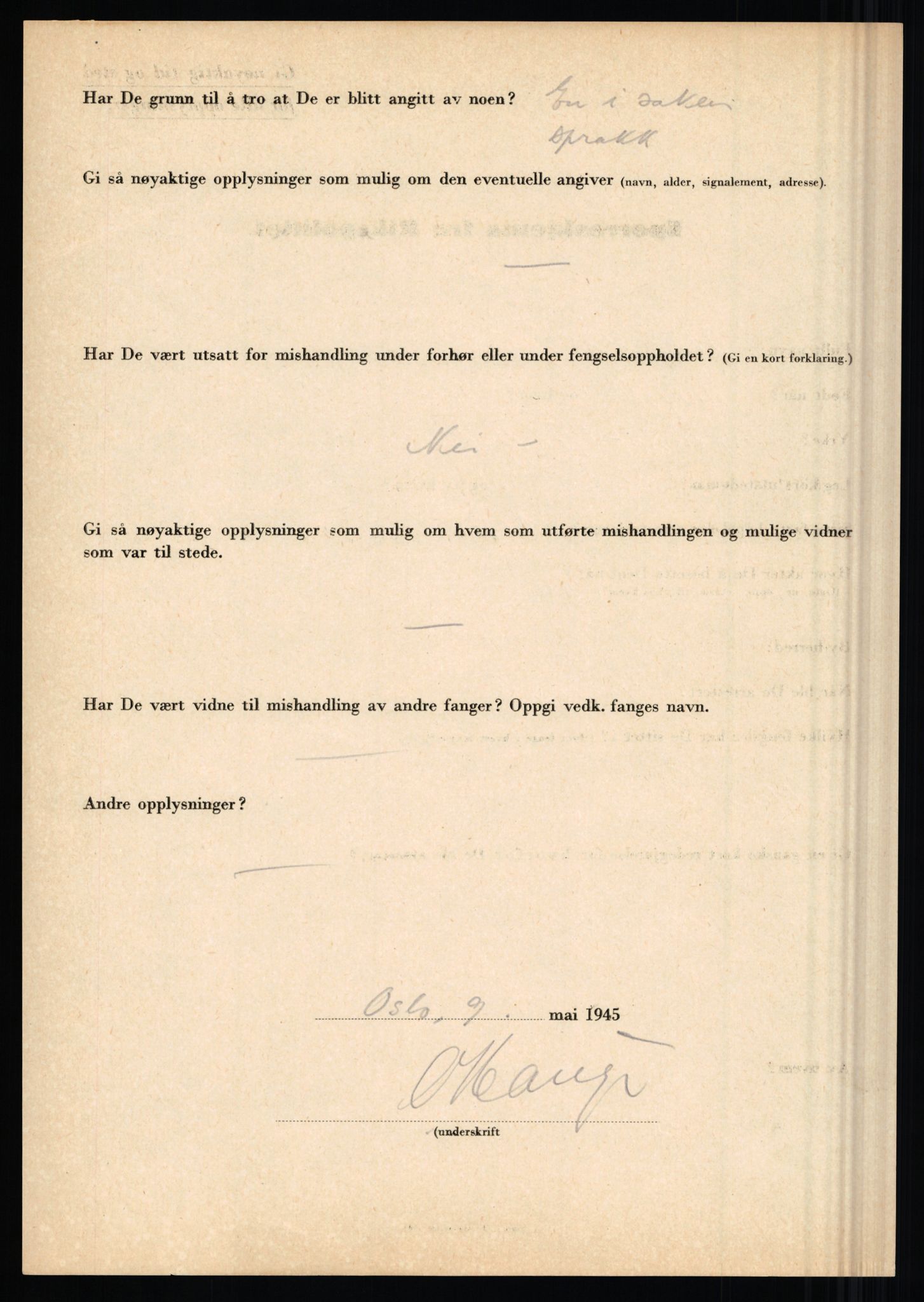 Rikspolitisjefen, AV/RA-S-1560/L/L0006: Hansen, Adolf Boye - Hemstad, Gunnar, 1940-1945, s. 716