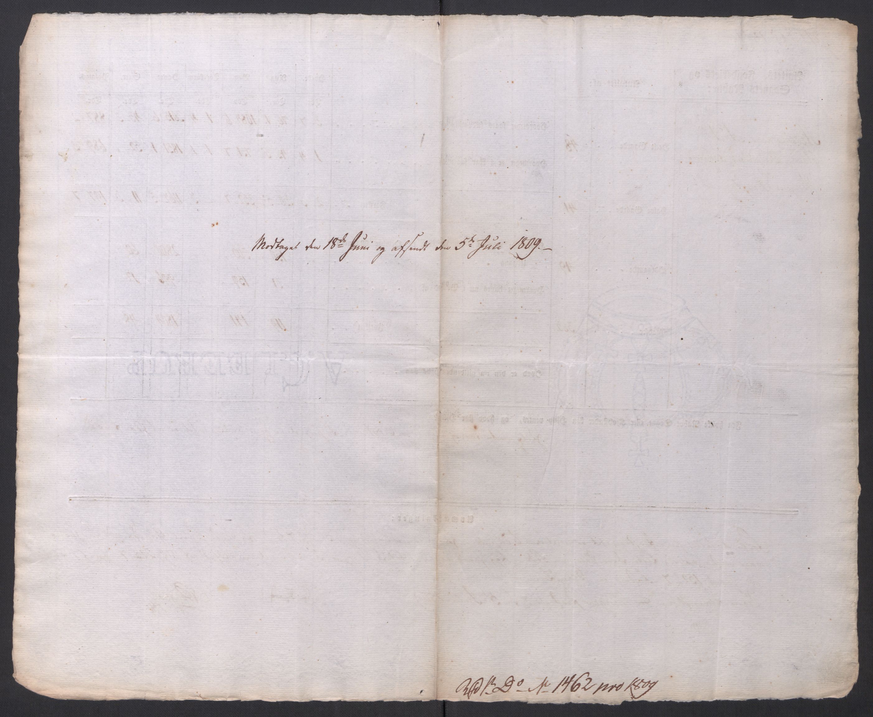 Regjeringskommisjonen 1807-1810, 1. kontor/byrå, AV/RA-EA-2871/Dd/L0014: Kornavl: De utfyldte skjemaer fra sognekommisjonene i Kristiania og Kristiansand stift, 1809, s. 92