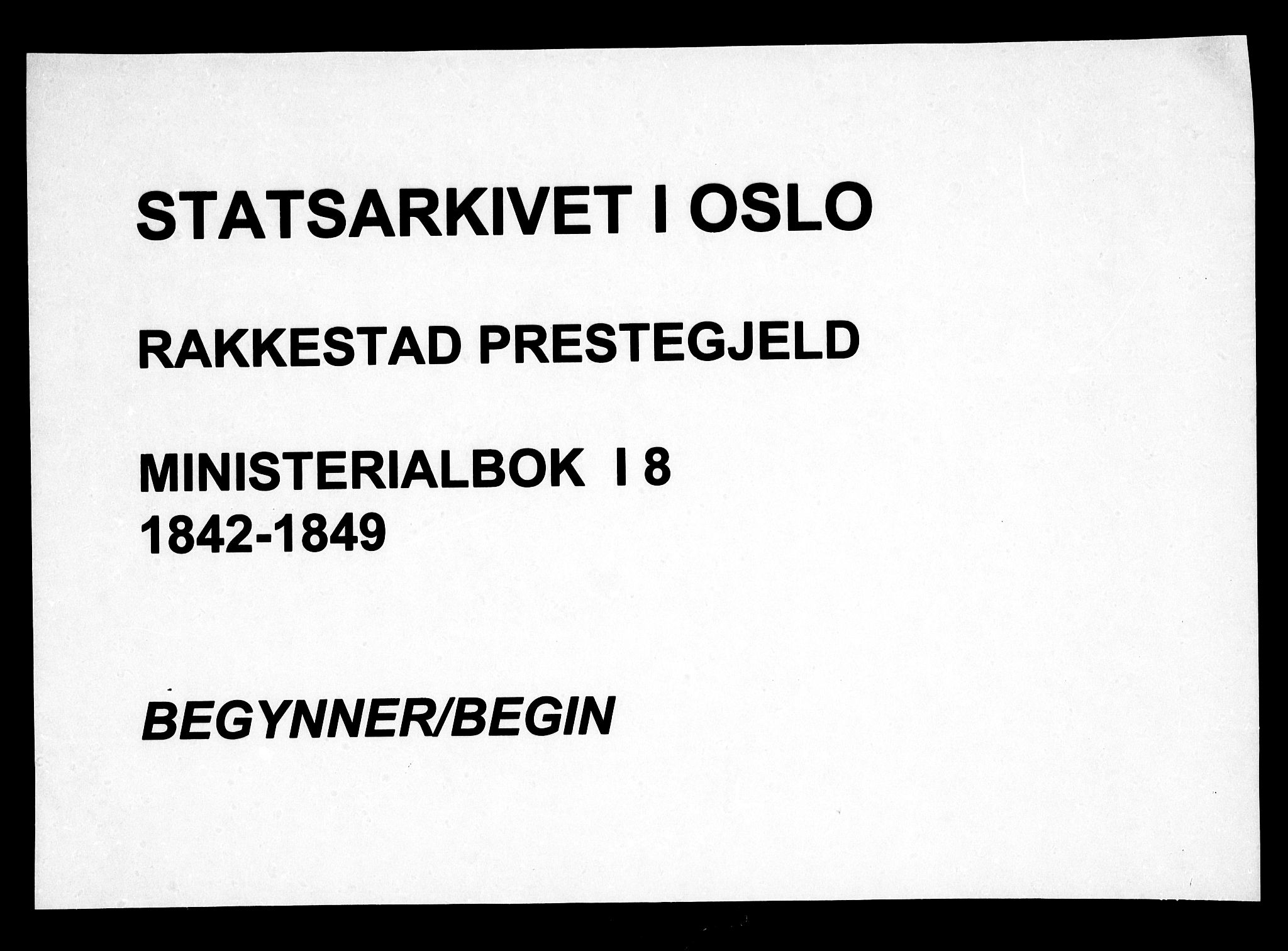 Rakkestad prestekontor Kirkebøker, AV/SAO-A-2008/F/Fa/L0008: Ministerialbok nr. I 8, 1842-1849