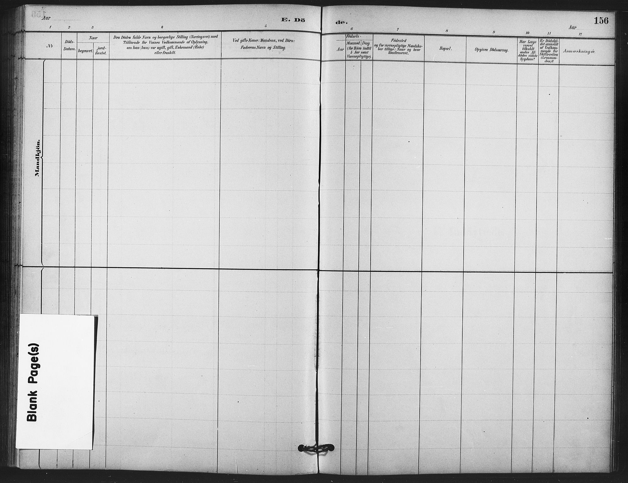 Skedsmo prestekontor Kirkebøker, AV/SAO-A-10033a/F/Fb/L0001: Ministerialbok nr. II 1, 1883-1901, s. 156