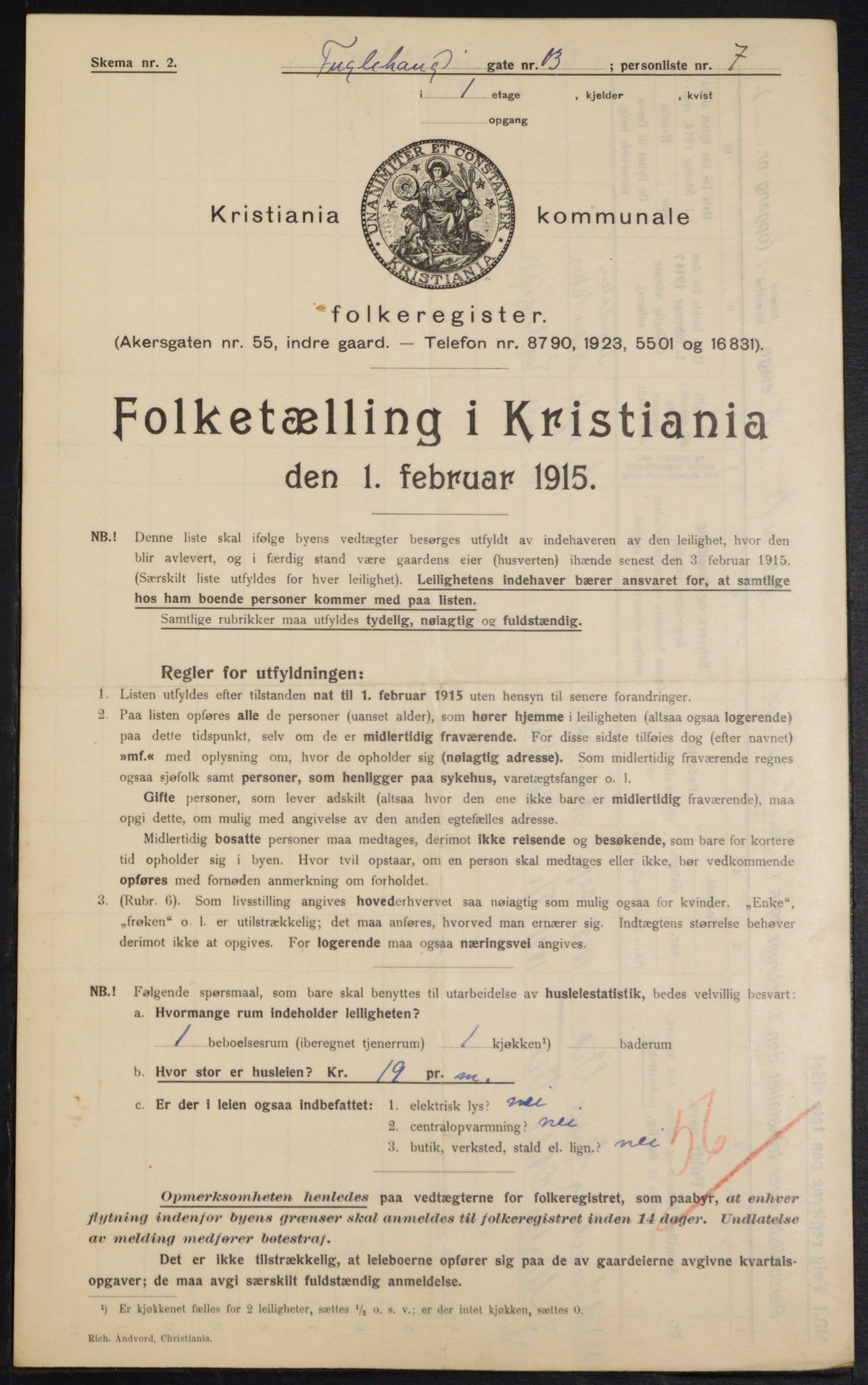 OBA, Kommunal folketelling 1.2.1915 for Kristiania, 1915, s. 28137