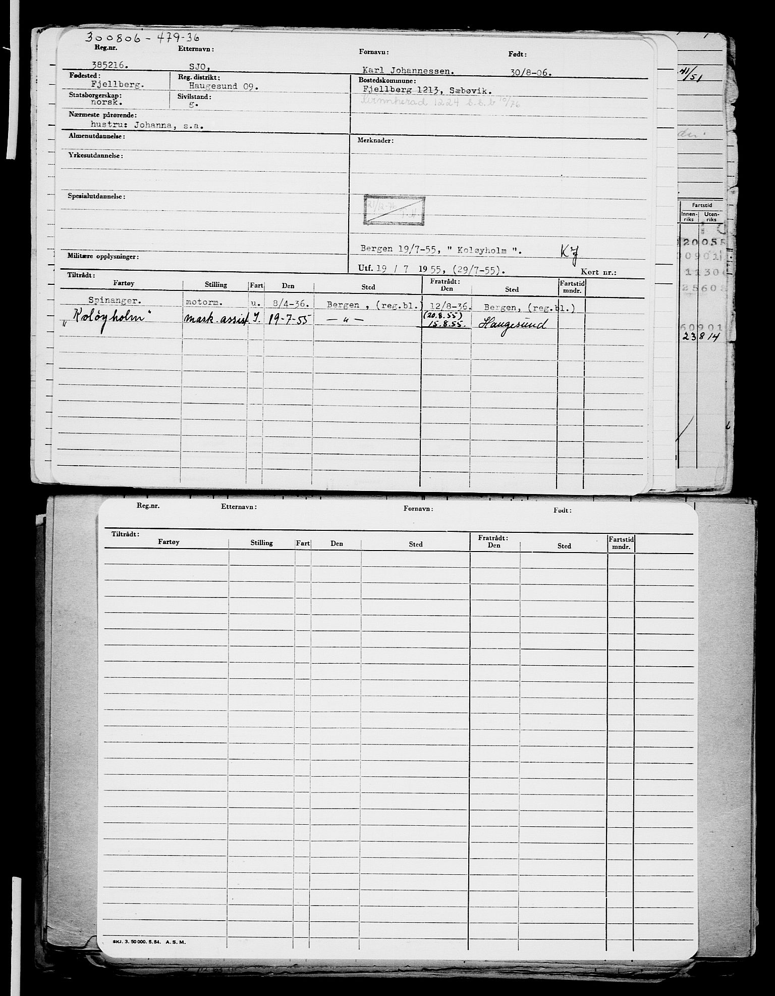 Direktoratet for sjømenn, AV/RA-S-3545/G/Gb/L0066: Hovedkort, 1906, s. 665