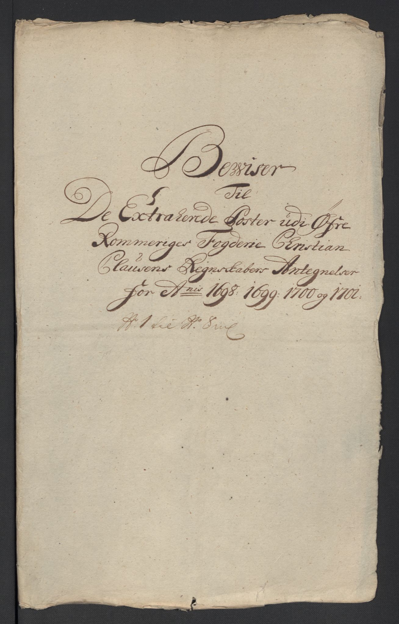 Rentekammeret inntil 1814, Reviderte regnskaper, Fogderegnskap, RA/EA-4092/R12/L0715: Fogderegnskap Øvre Romerike, 1698-1701, s. 152