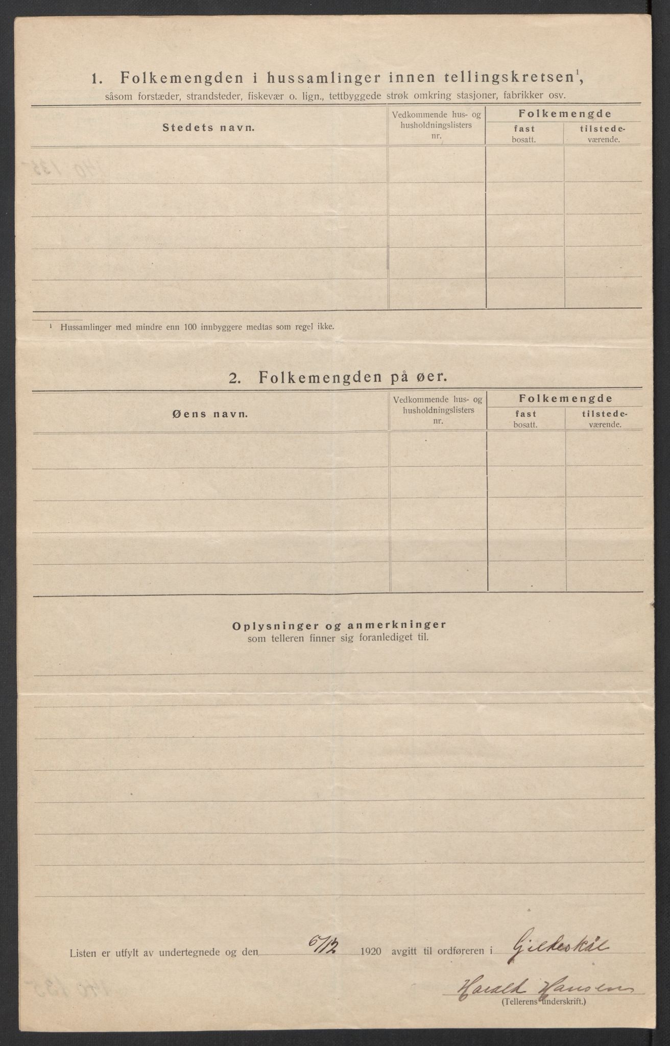 SAT, Folketelling 1920 for 1838 Gildeskål herred, 1920, s. 18