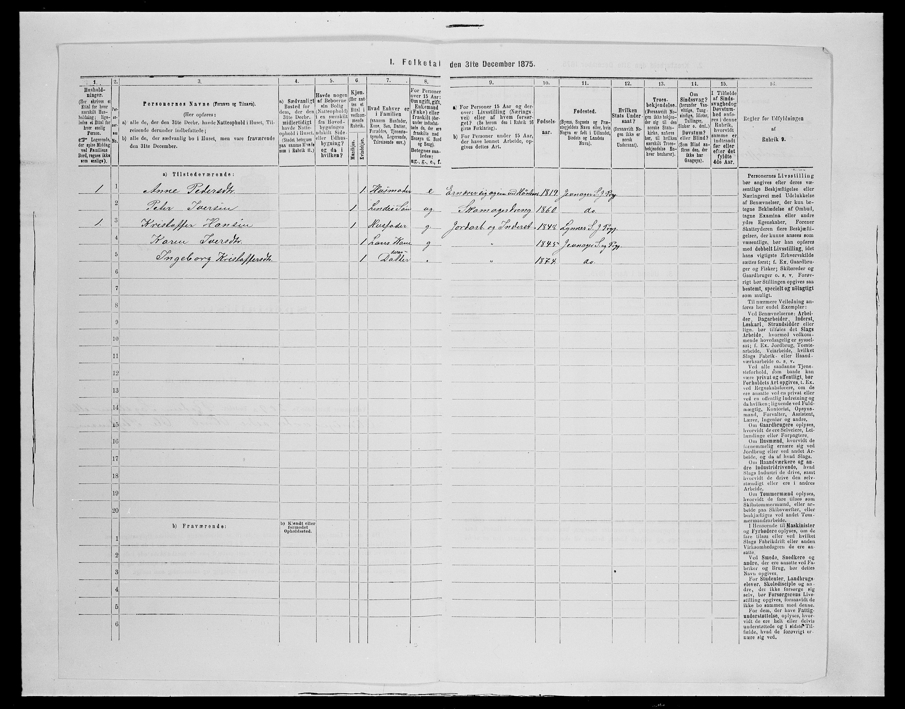 SAH, Folketelling 1875 for 0532P Jevnaker prestegjeld, 1875, s. 1196