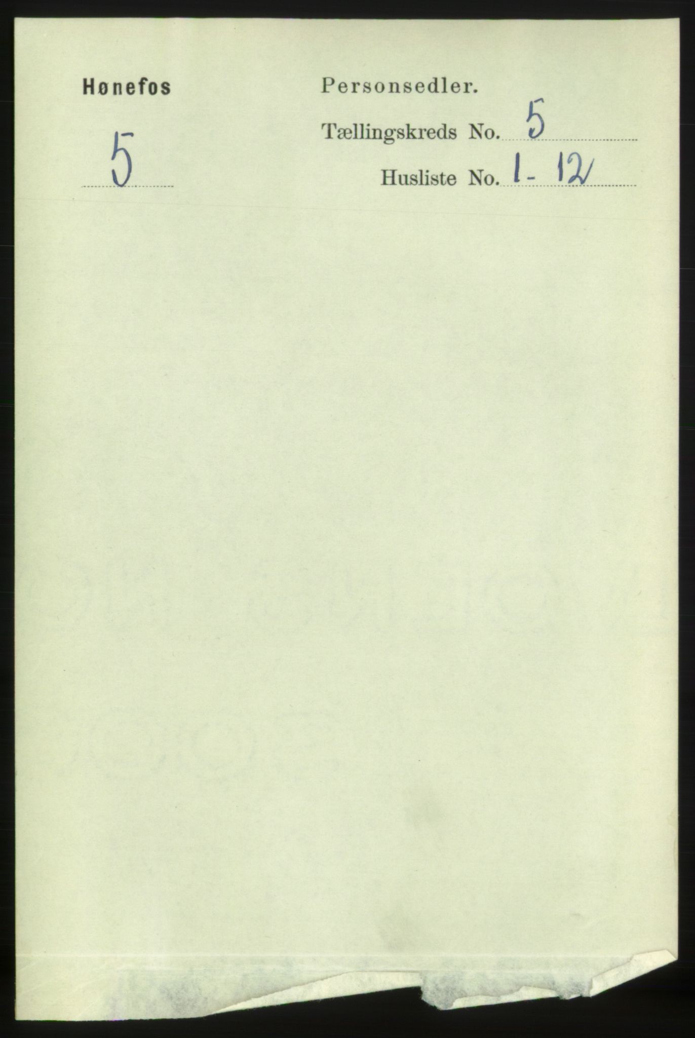 RA, Folketelling 1891 for 0601 Hønefoss kjøpstad, 1891, s. 914