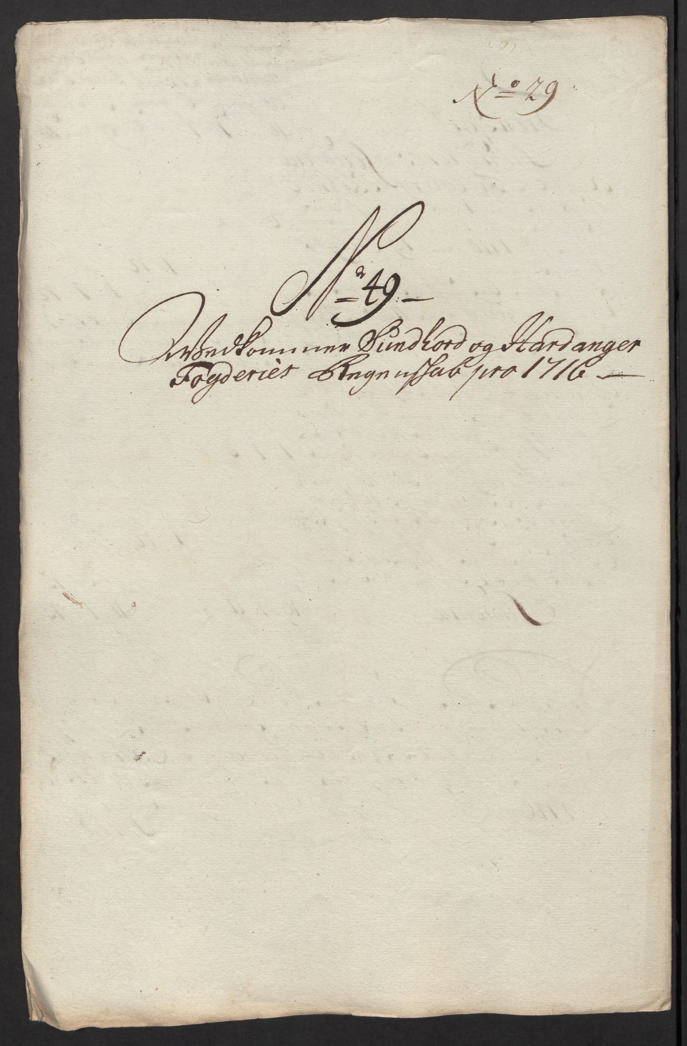 Rentekammeret inntil 1814, Reviderte regnskaper, Fogderegnskap, RA/EA-4092/R48/L2992: Fogderegnskap Sunnhordland og Hardanger, 1716, s. 255