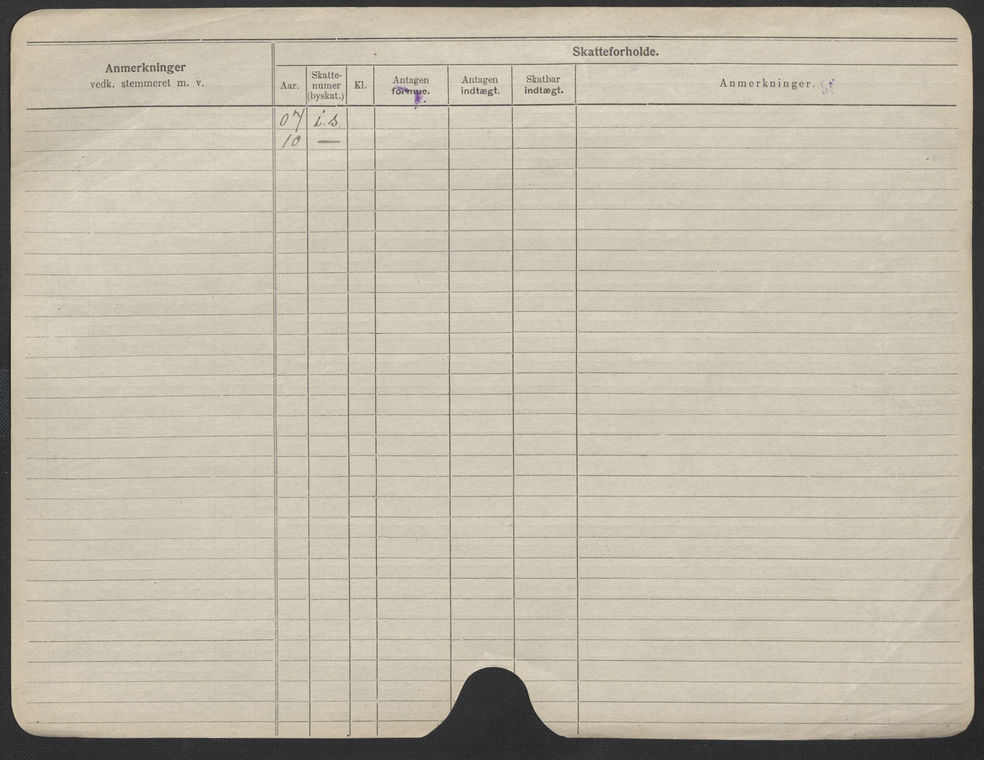 Oslo folkeregister, Registerkort, AV/SAO-A-11715/F/Fa/Fac/L0013: Kvinner, 1906-1914, s. 7b