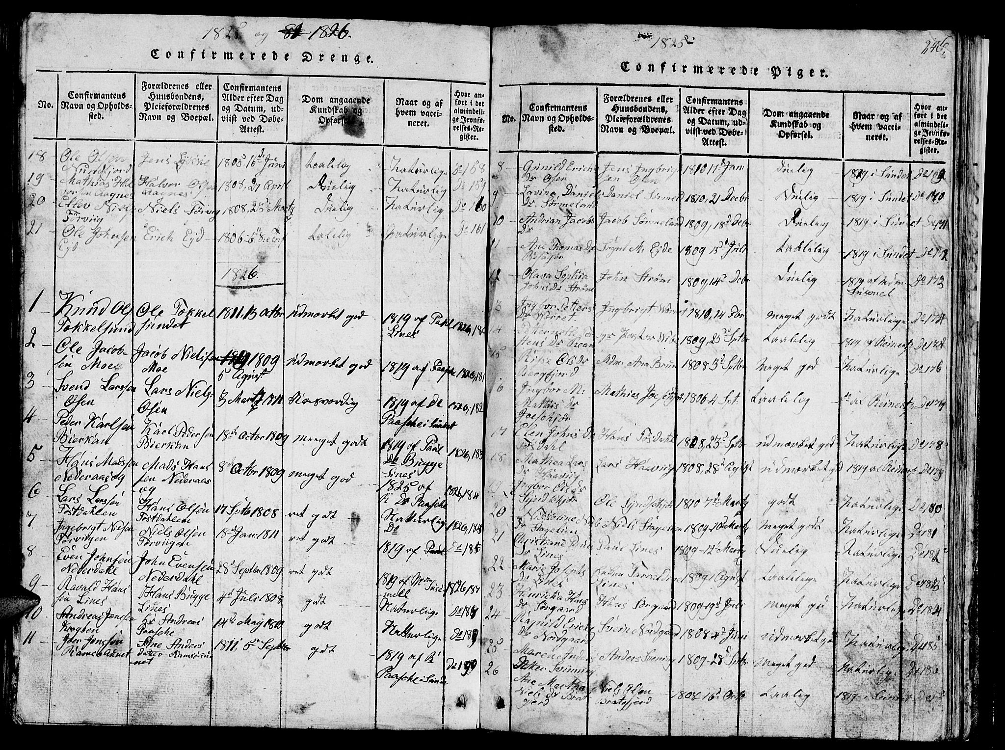 Ministerialprotokoller, klokkerbøker og fødselsregistre - Sør-Trøndelag, AV/SAT-A-1456/657/L0714: Klokkerbok nr. 657C01, 1818-1868, s. 240