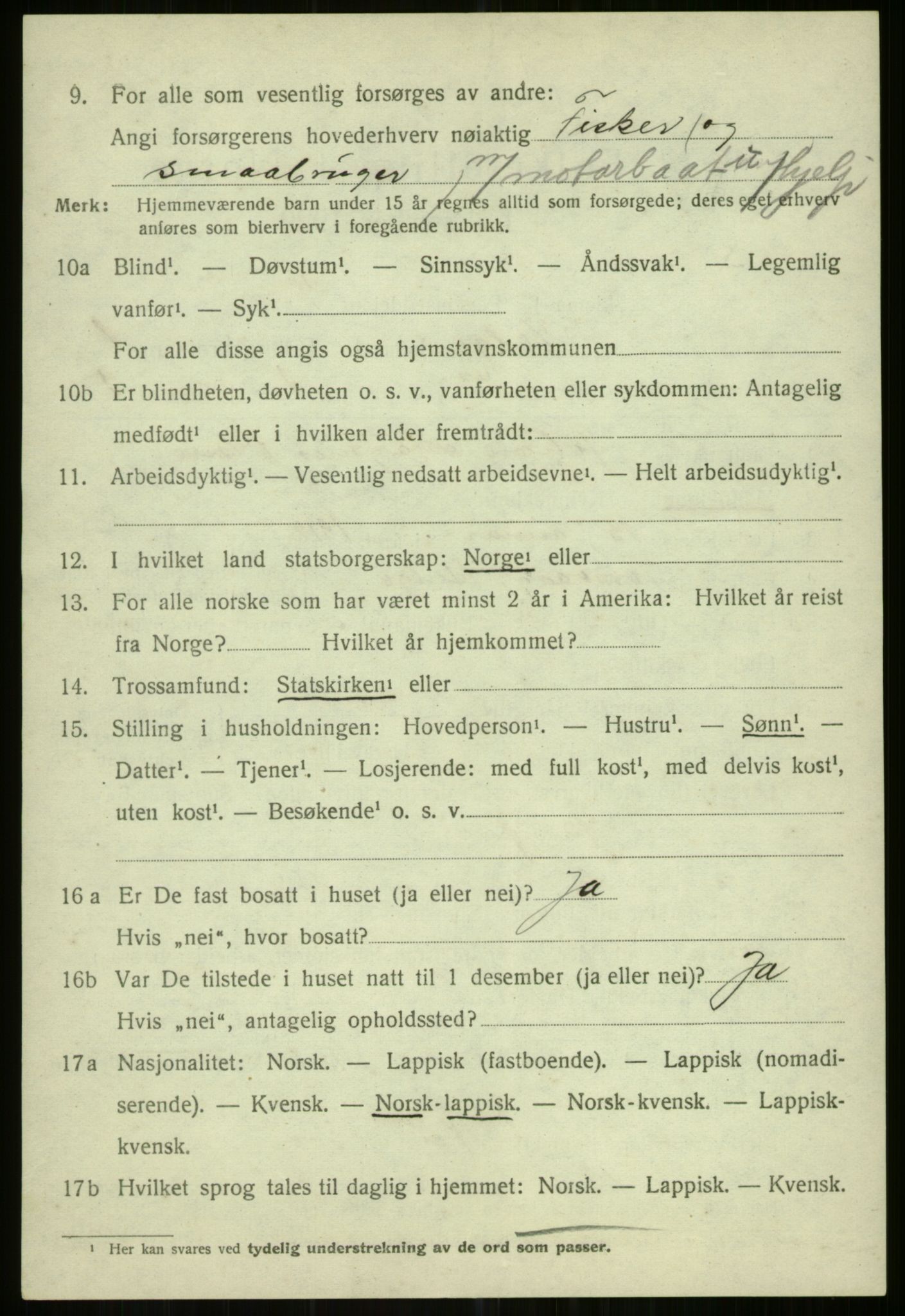 SATØ, Folketelling 1920 for 1935 Helgøy herred, 1920, s. 1107