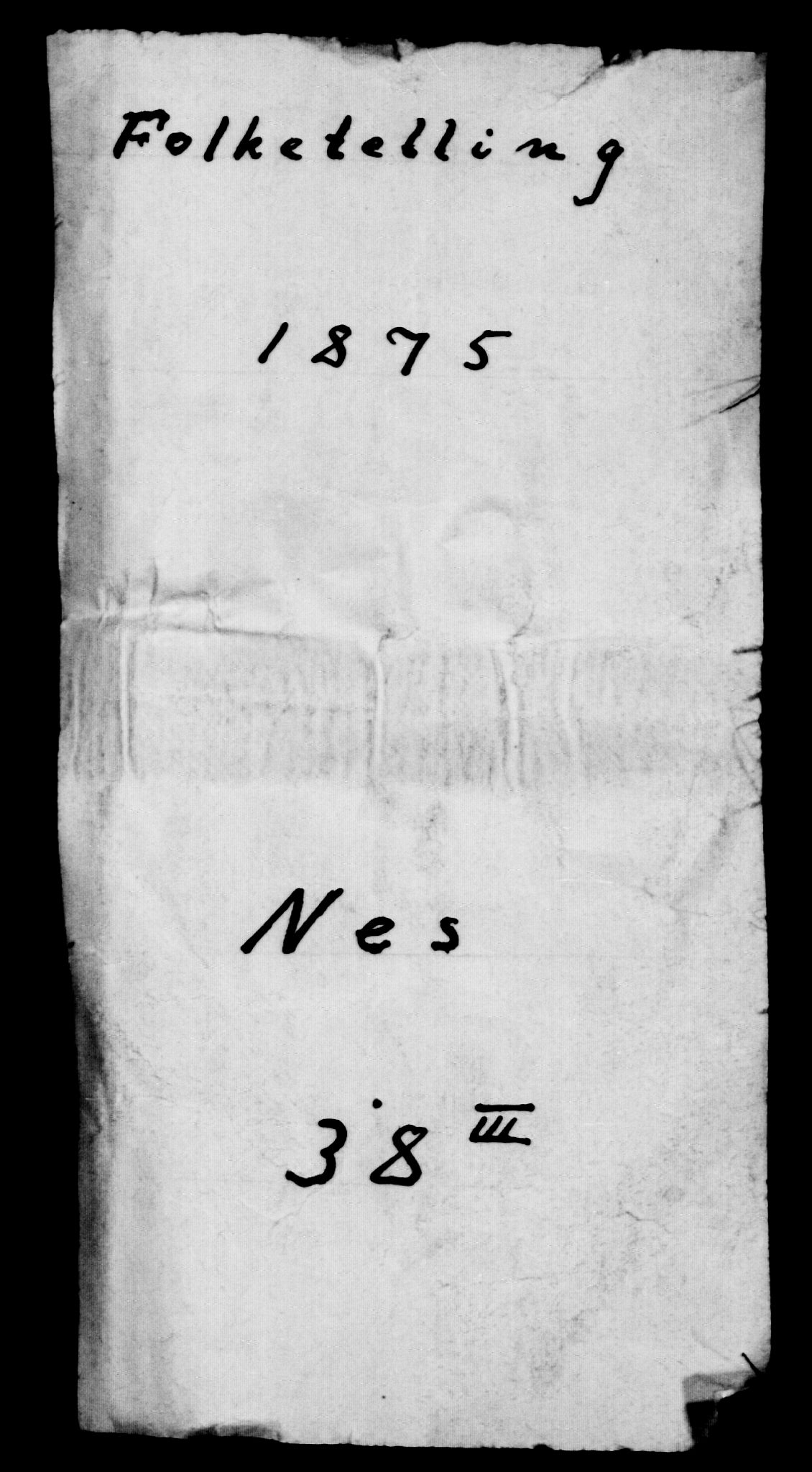 RA, Folketelling 1875 for 0236P Nes prestegjeld, 1875, s. 1887