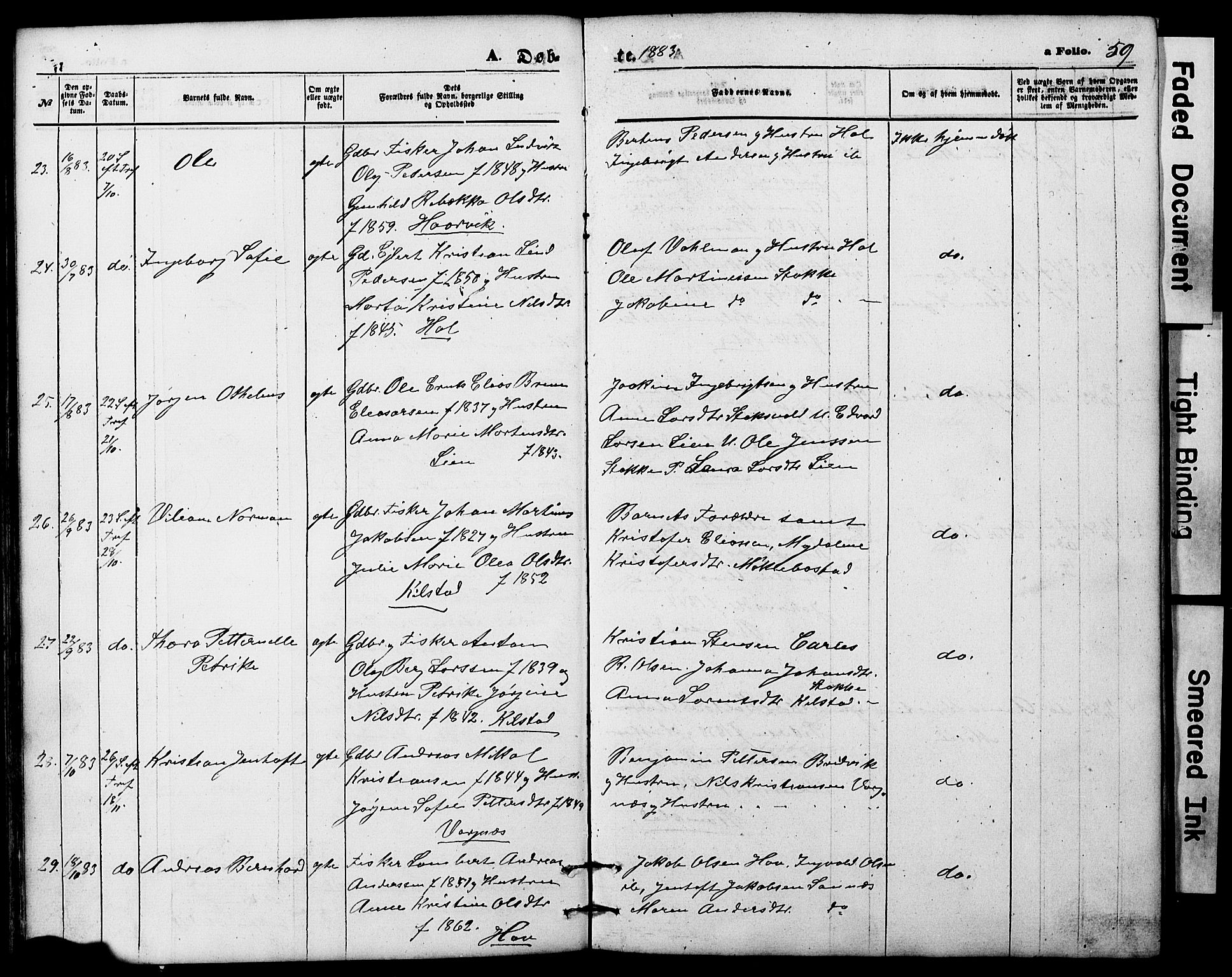 Ministerialprotokoller, klokkerbøker og fødselsregistre - Nordland, AV/SAT-A-1459/865/L0930: Klokkerbok nr. 865C02, 1866-1884, s. 59