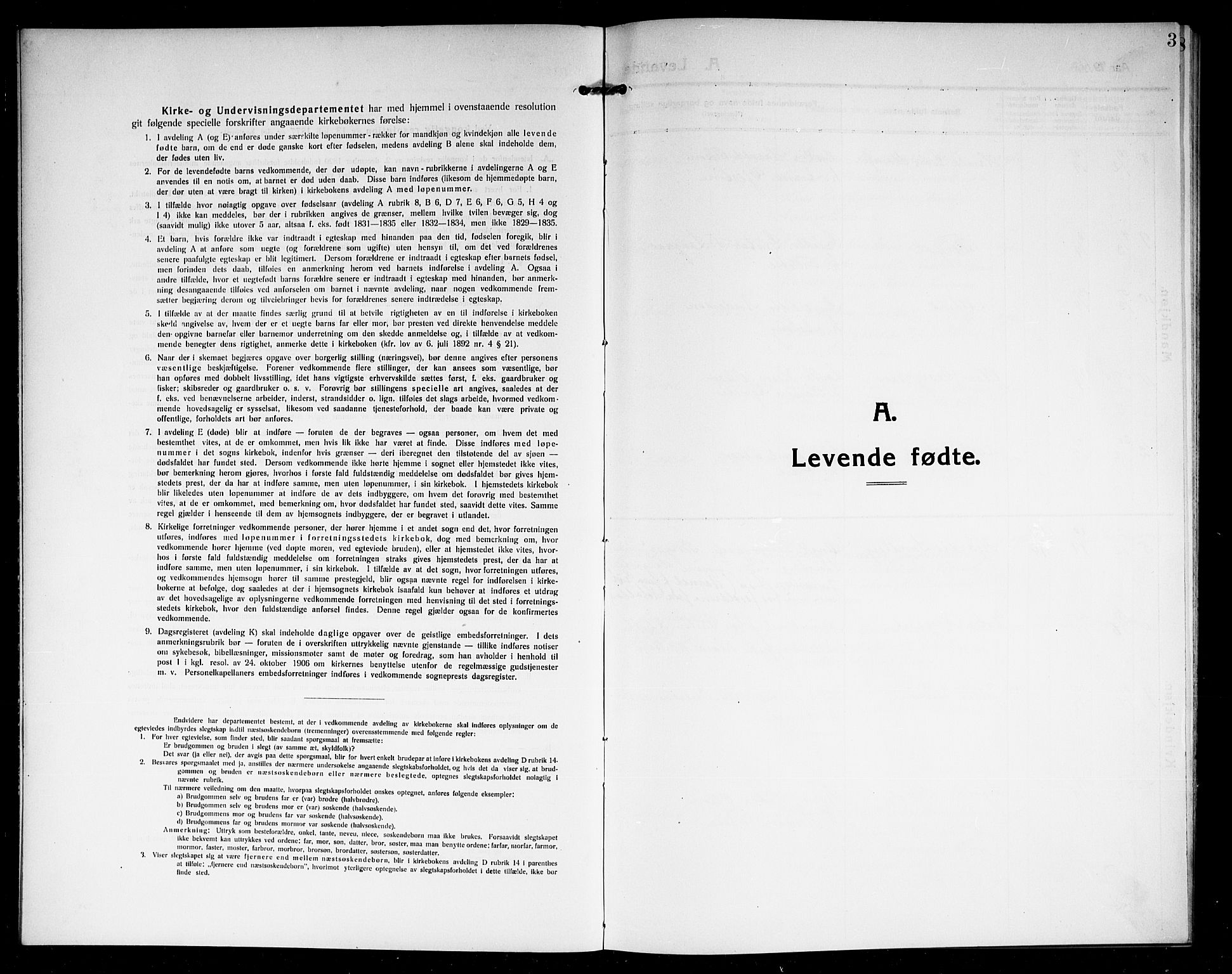 Borre kirkebøker, SAKO/A-338/G/Ga/L0006: Klokkerbok nr. I 6, 1911-1919, s. 3