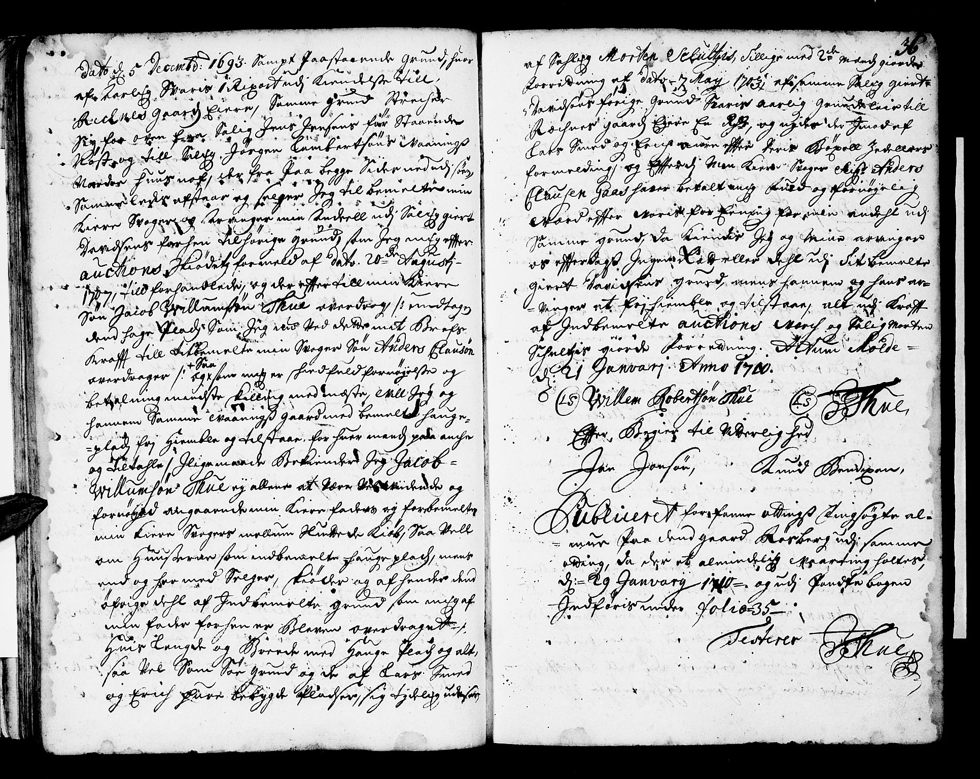 Romsdal sorenskriveri, SAT/A-4149/1/2/2C/L0001: Pantebok nr. 1, 1706-1724, s. 36