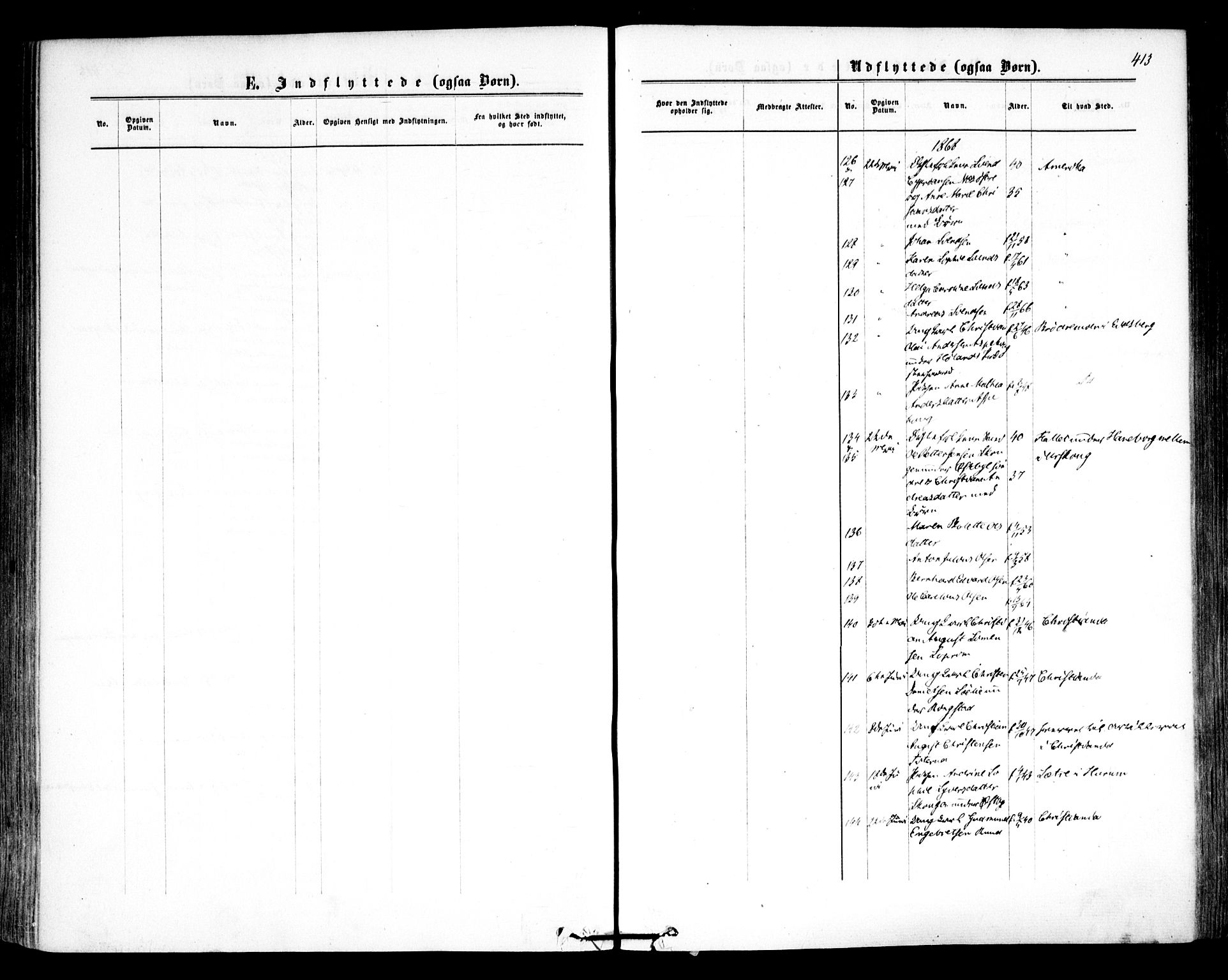 Høland prestekontor Kirkebøker, AV/SAO-A-10346a/F/Fa/L0011: Ministerialbok nr. I 11, 1862-1869, s. 413