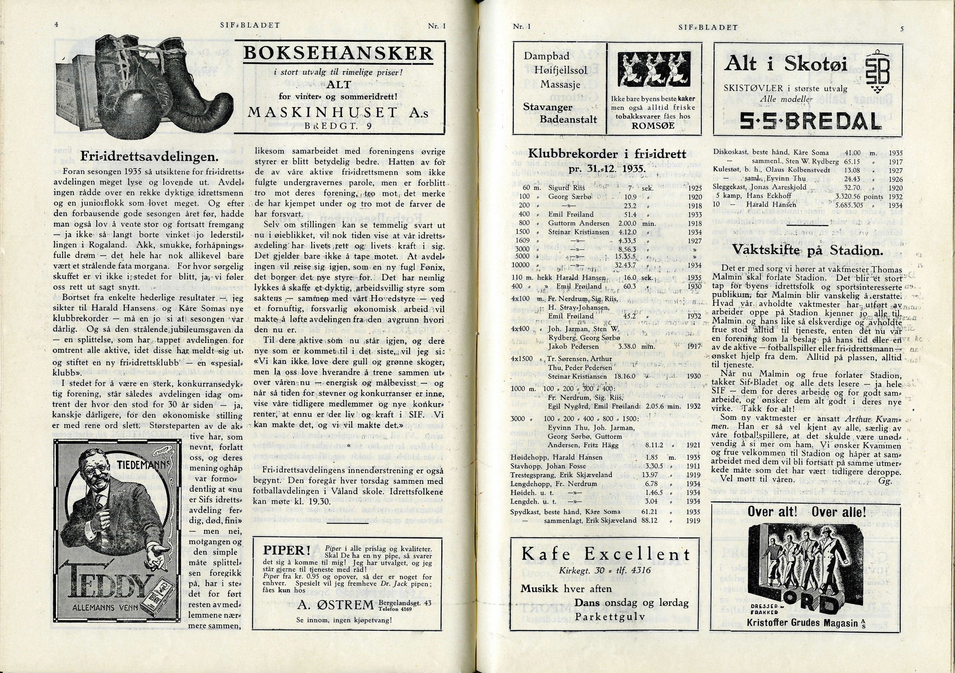 , SIF-bladet 1936, 1936