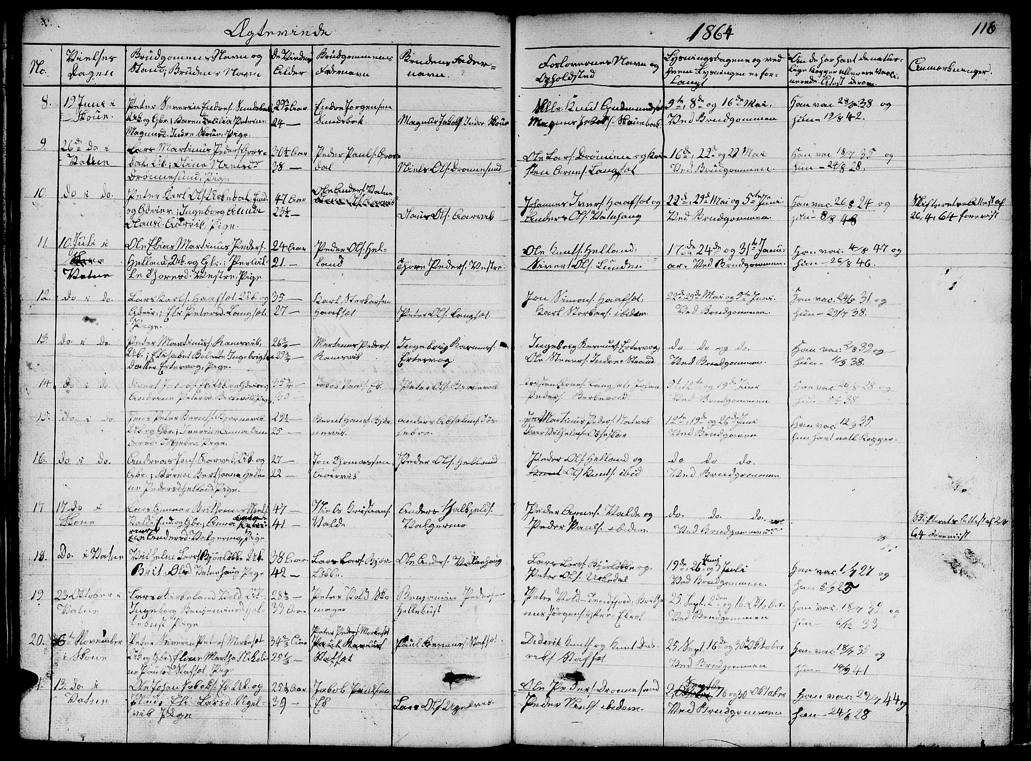 Ministerialprotokoller, klokkerbøker og fødselsregistre - Møre og Romsdal, AV/SAT-A-1454/524/L0363: Klokkerbok nr. 524C04, 1855-1864, s. 116