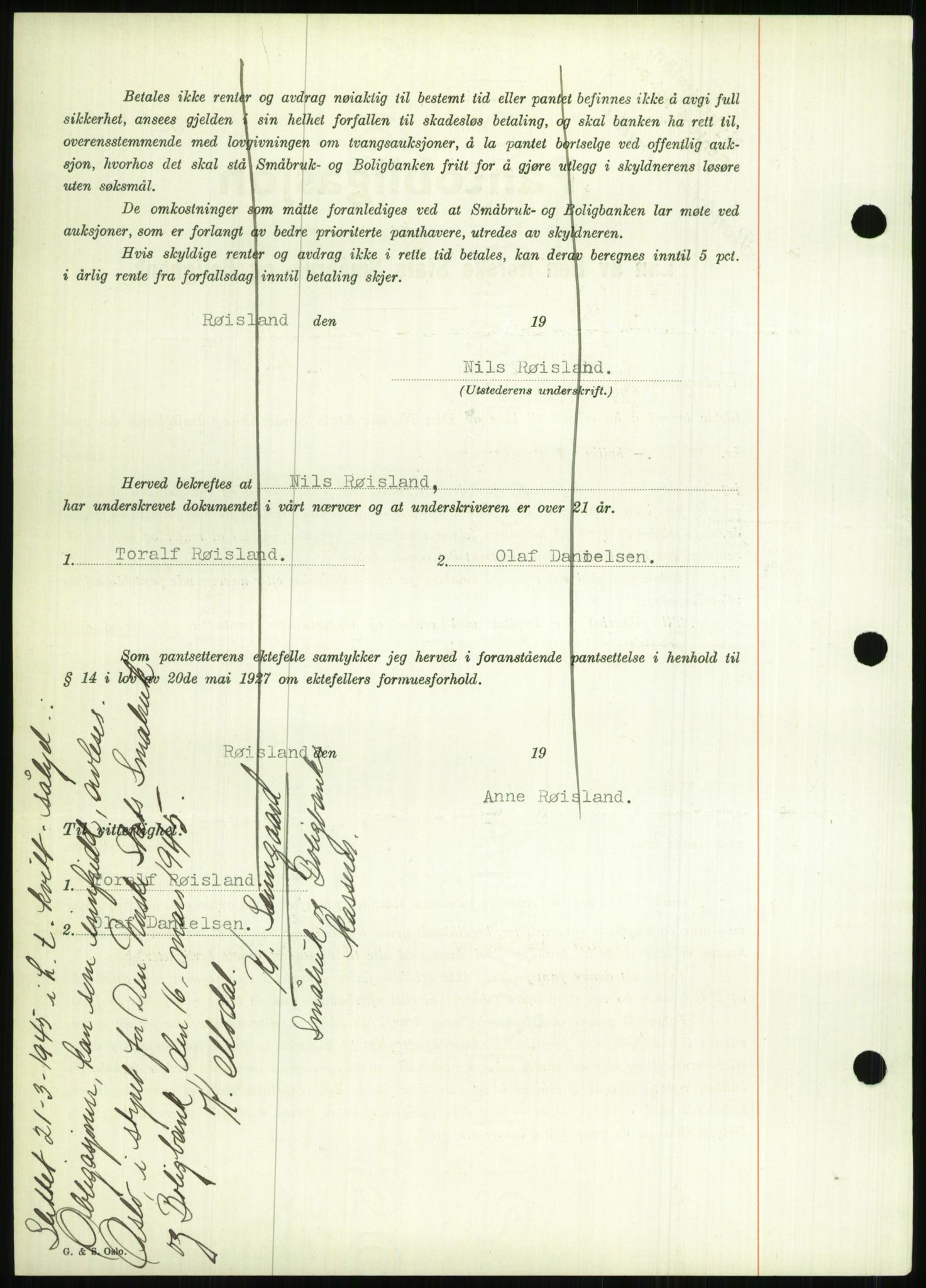 Nedenes sorenskriveri, SAK/1221-0006/G/Gb/Gbb/L0001: Pantebok nr. I, 1939-1942, Dagboknr: 336/1941