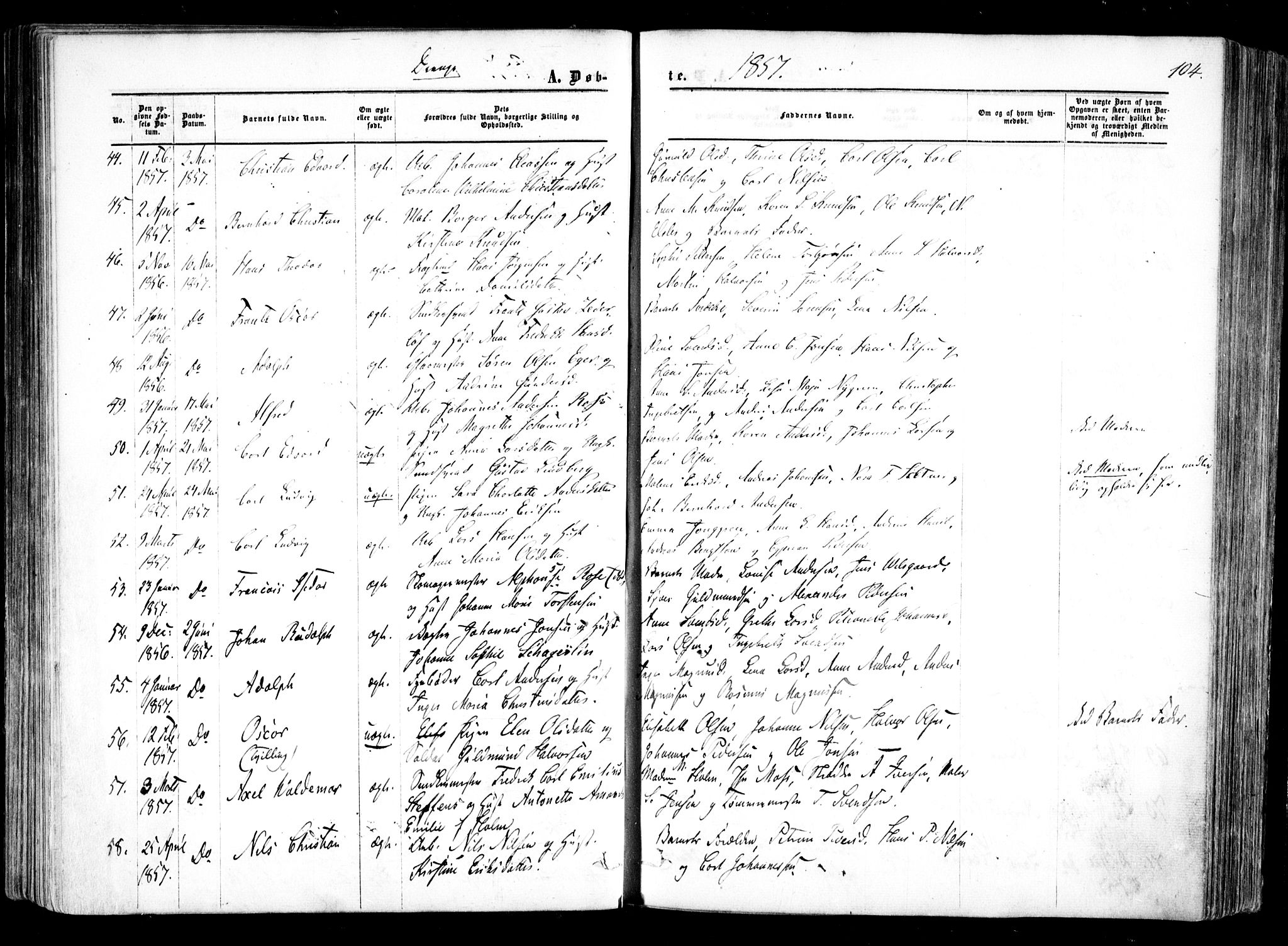 Halden prestekontor Kirkebøker, AV/SAO-A-10909/F/Fa/L0007: Ministerialbok nr. I 7, 1857-1865, s. 104