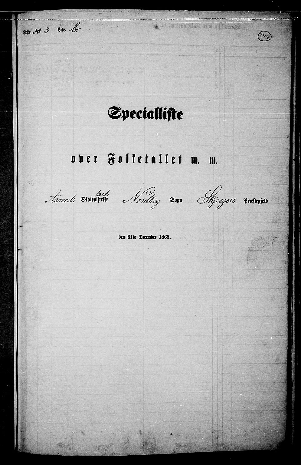 RA, Folketelling 1865 for 0513P Skjåk prestegjeld, 1865, s. 89